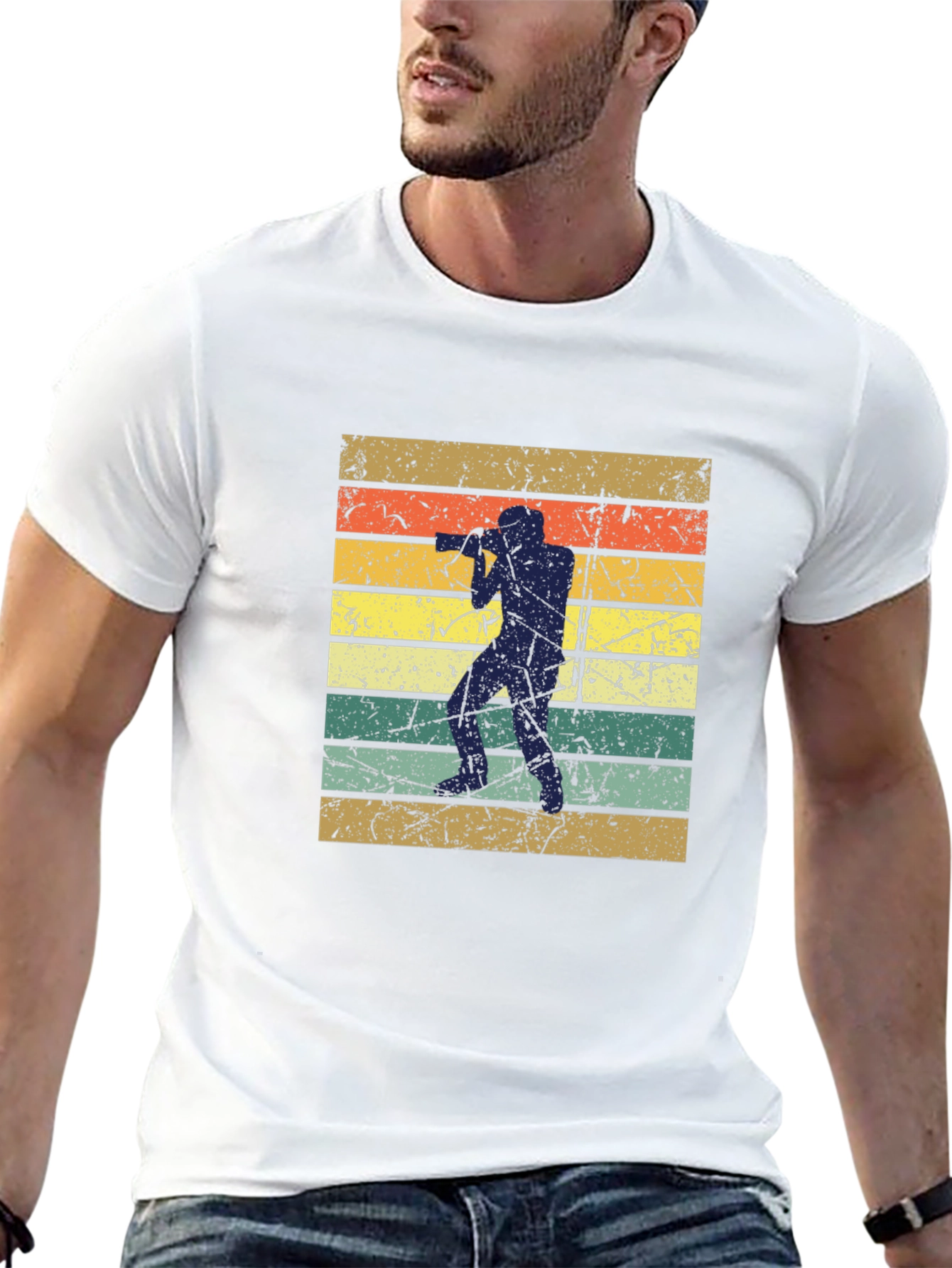 Retro Photographer Silhouette T-Shirt