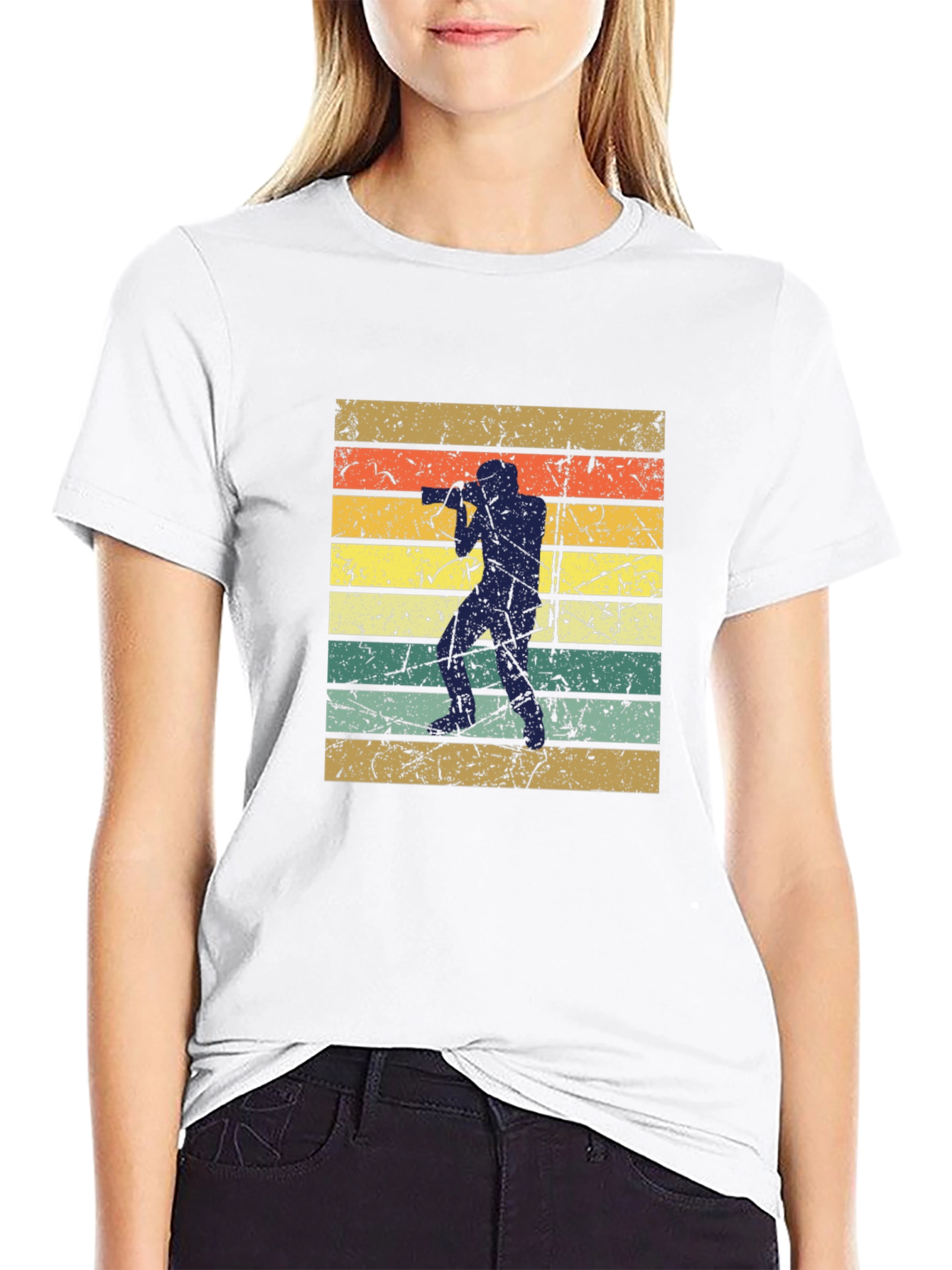Retro Photographer Silhouette T-Shirt