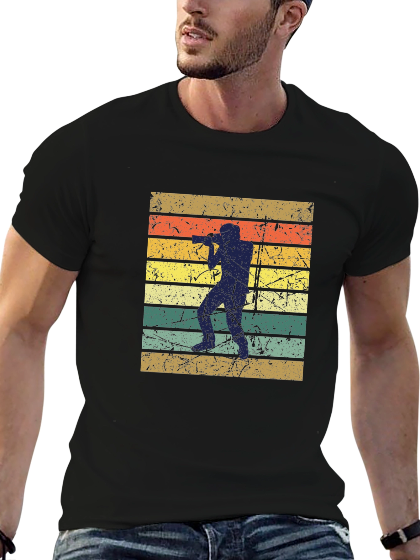 Retro Photographer Silhouette T-Shirt