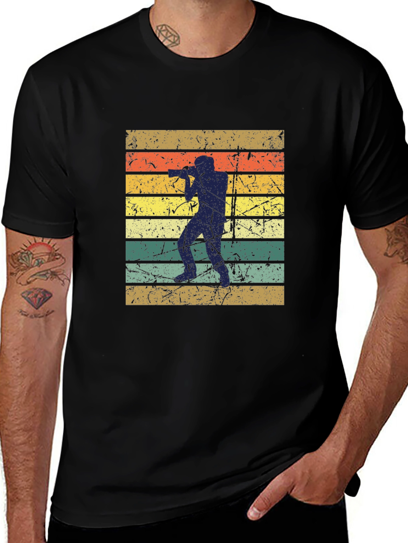 Retro Photographer Silhouette T-Shirt