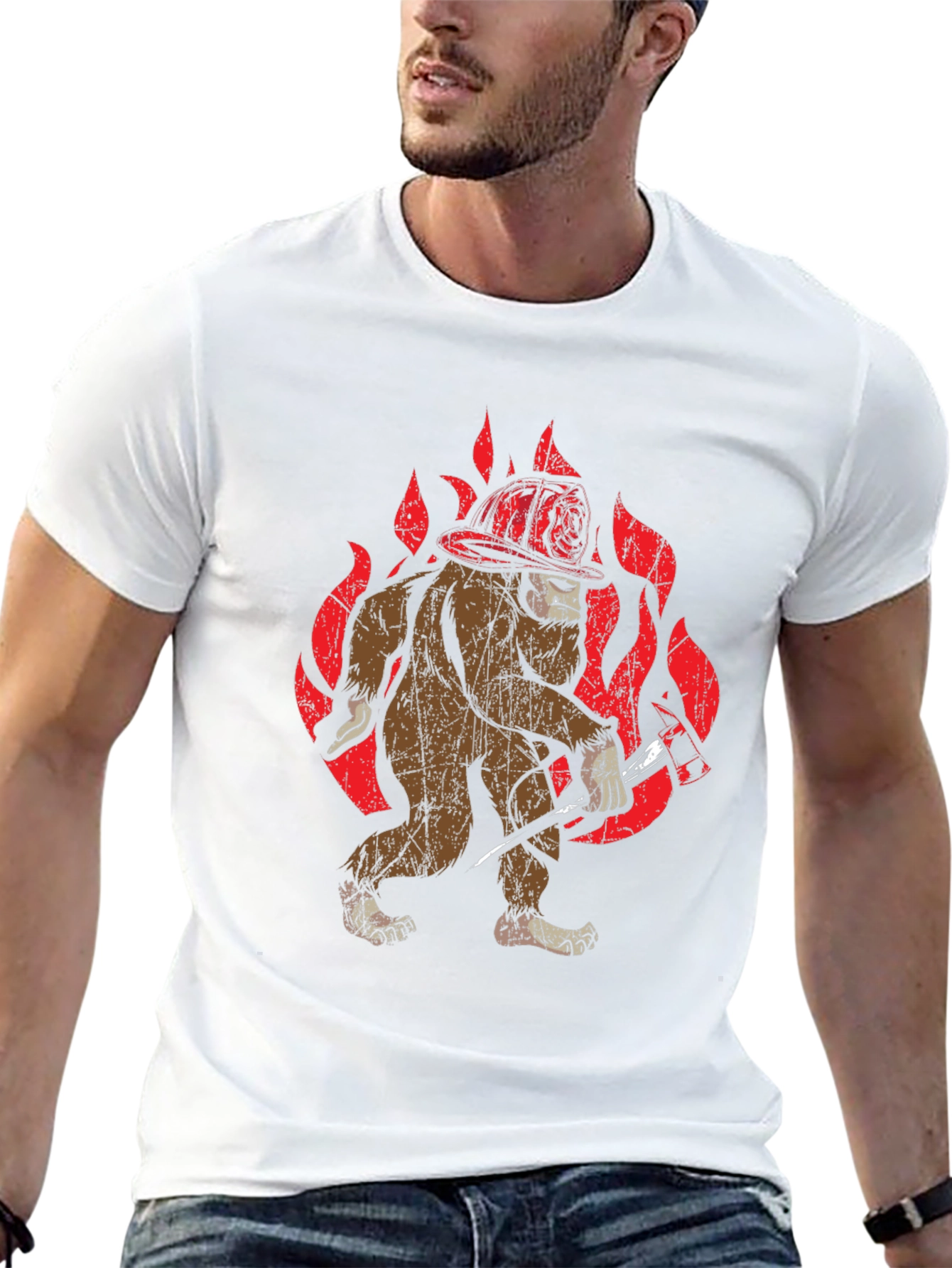 Bigfoot Firefighter T-Shirt