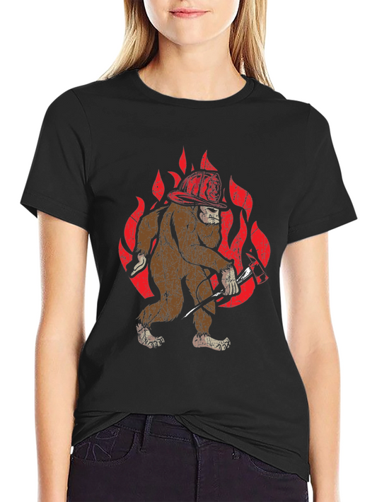Bigfoot Firefighter T-Shirt