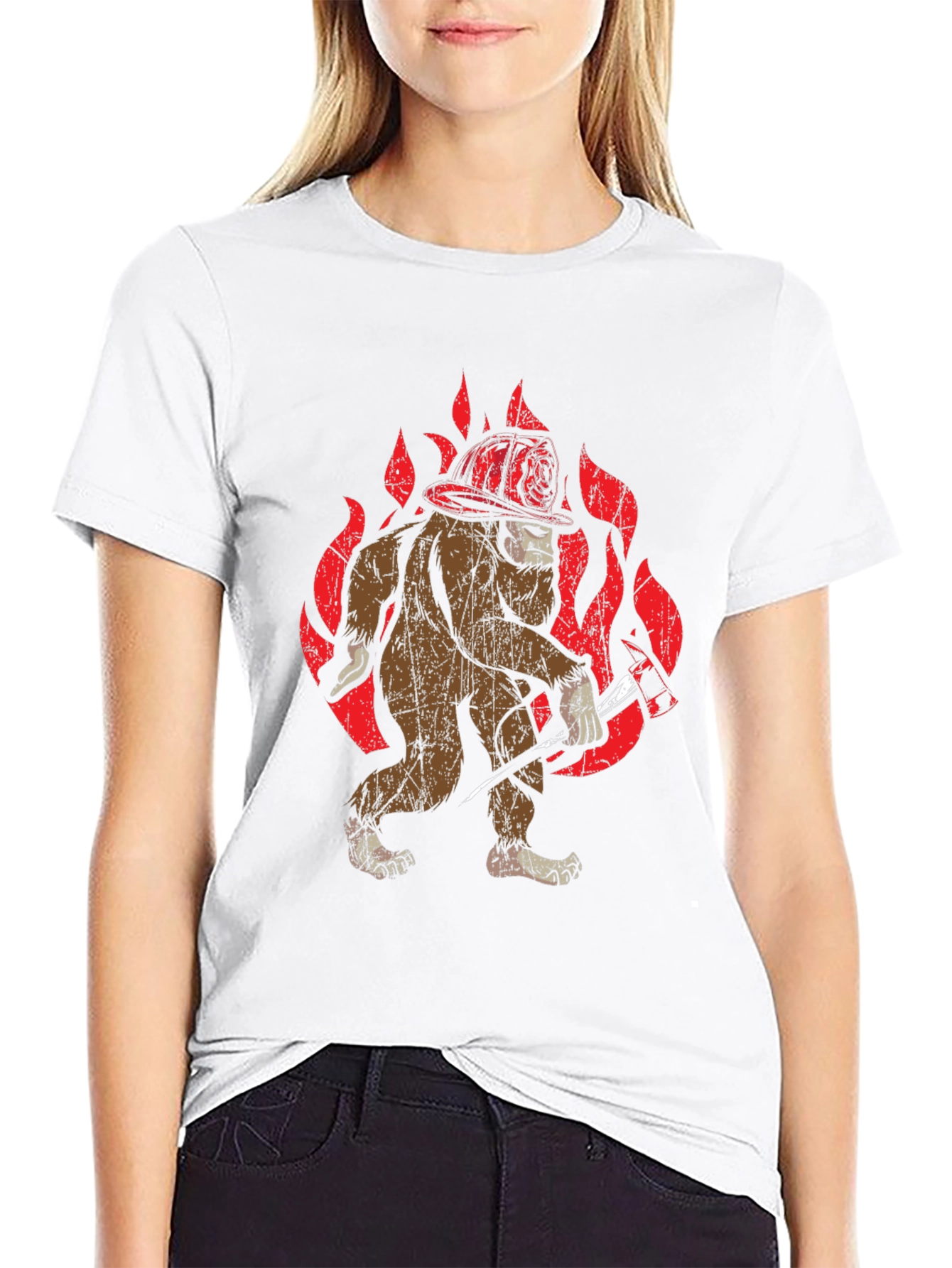 Bigfoot Firefighter T-Shirt