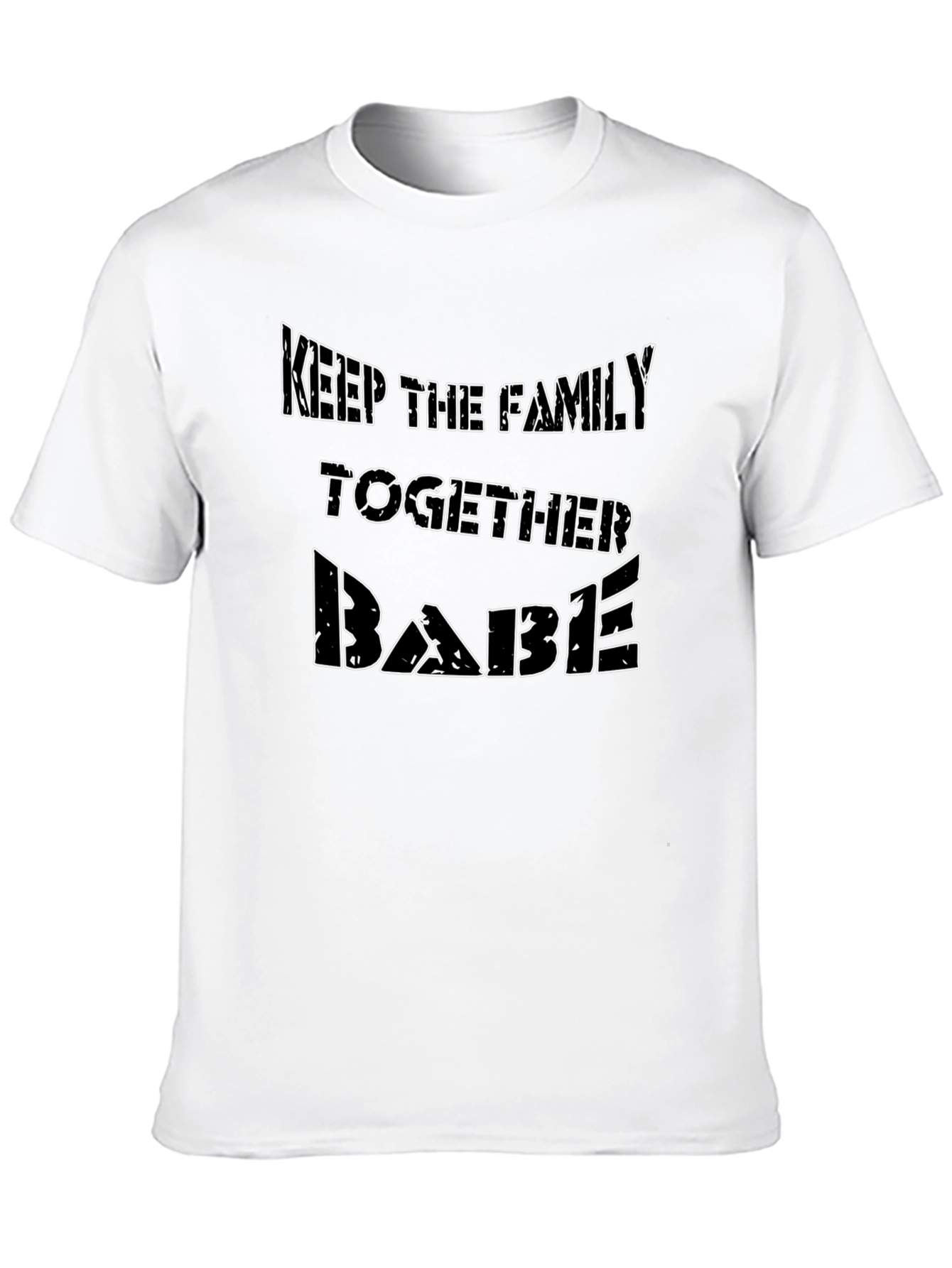 Keep The Family Together Babe Black Tee