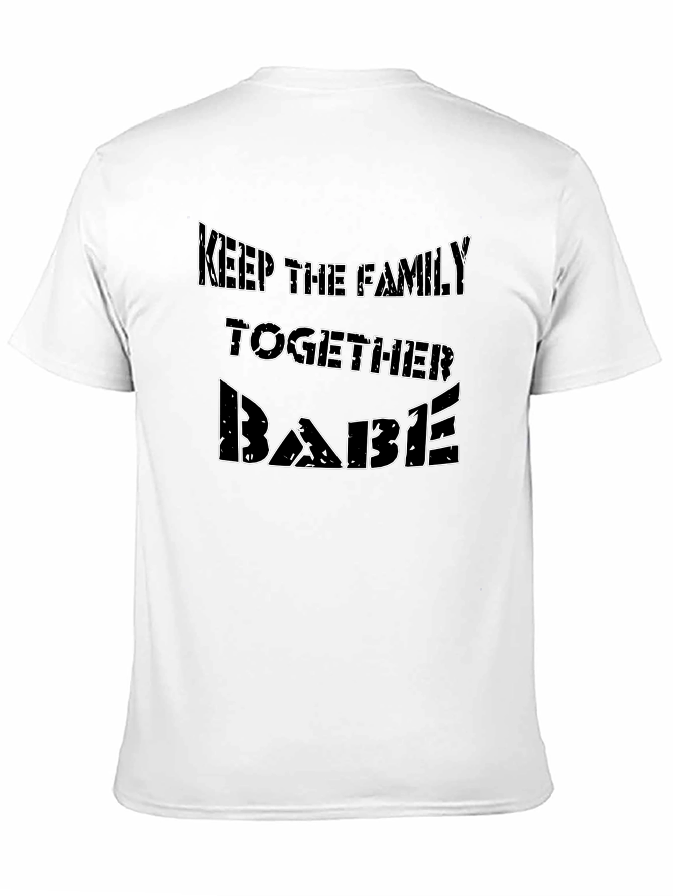 Keep The Family Together Babe Black Tee