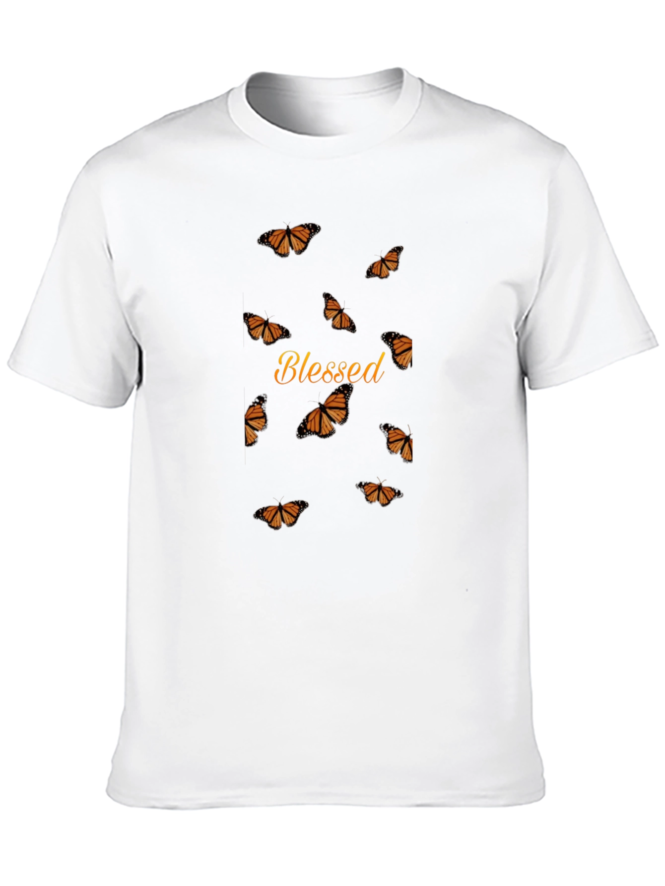 Blessed Butterfly Graphic Tee - Stylish Black Shirt