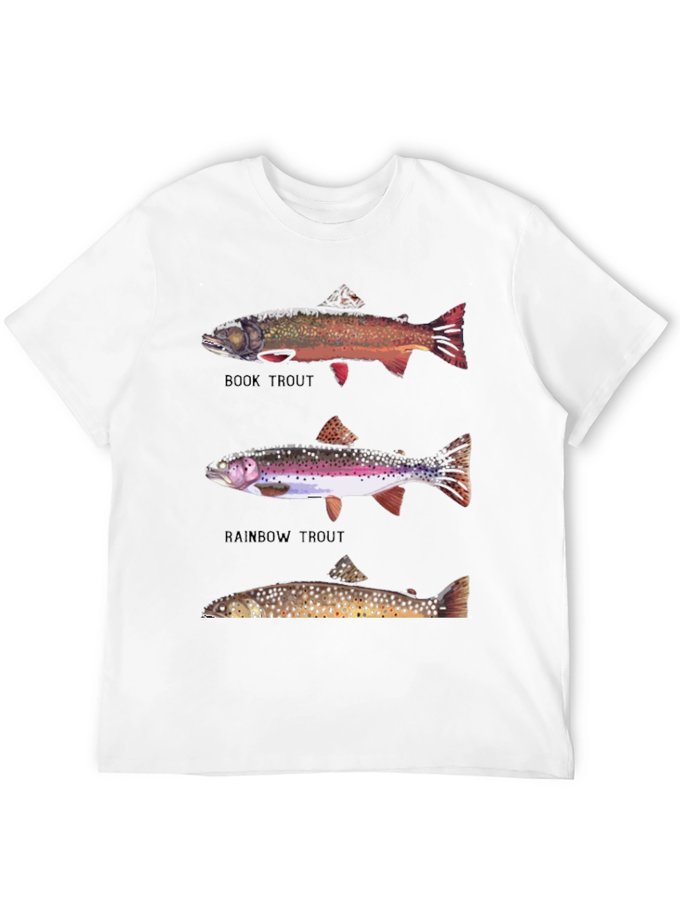Trout Species Graphic Print T-Shirt
