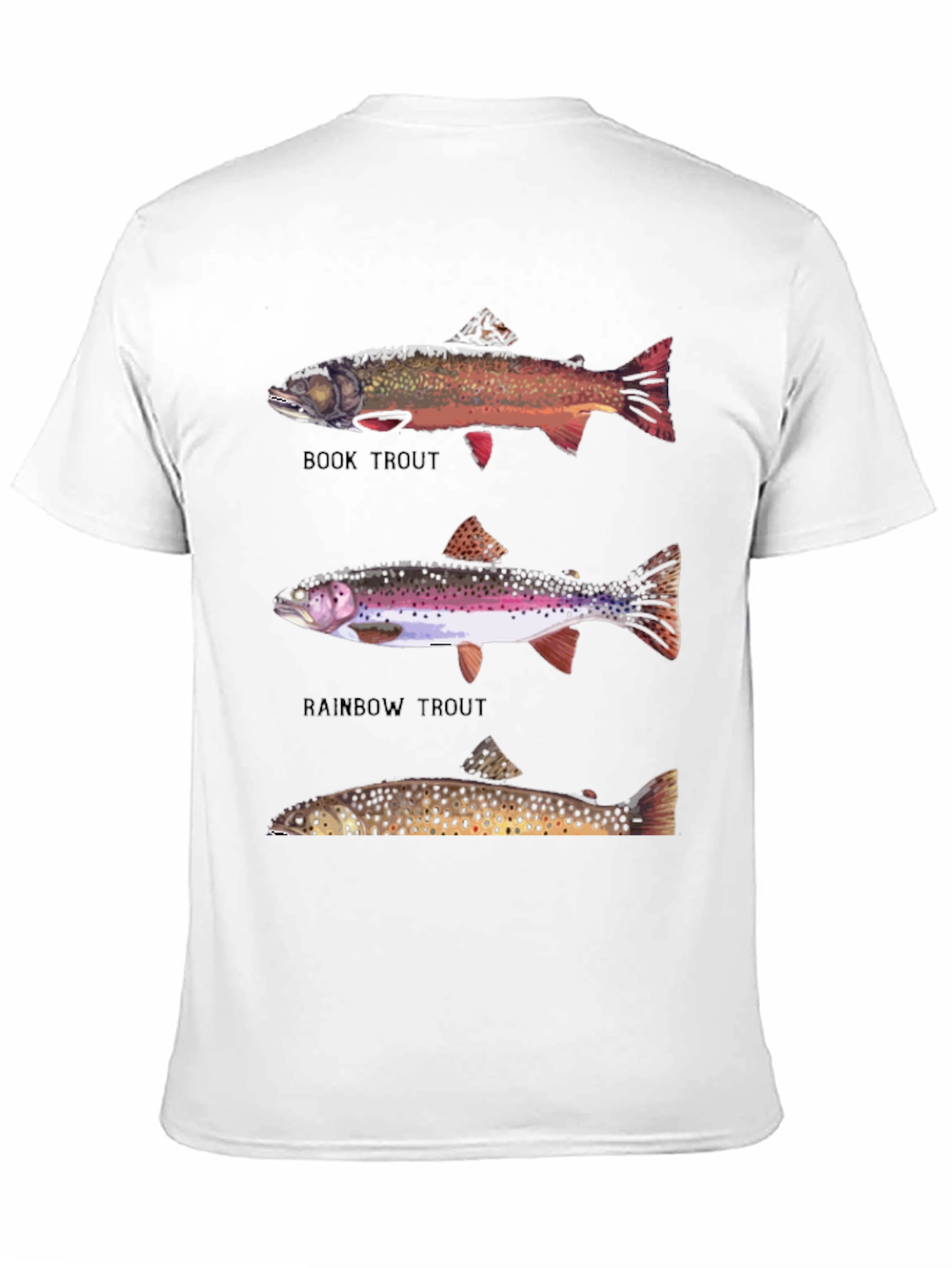 Trout Species Graphic Print T-Shirt