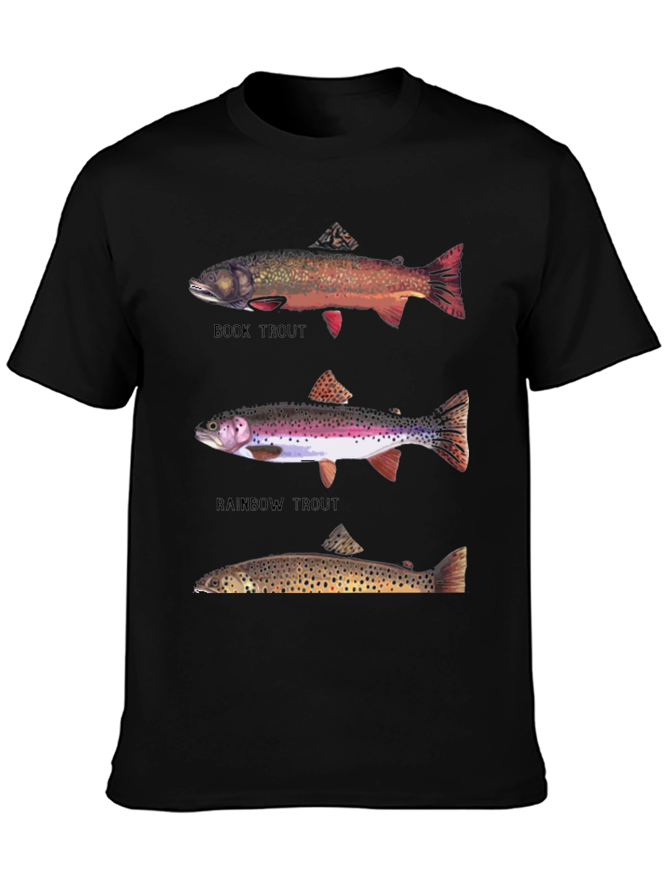 Trout Species Graphic Print T-Shirt