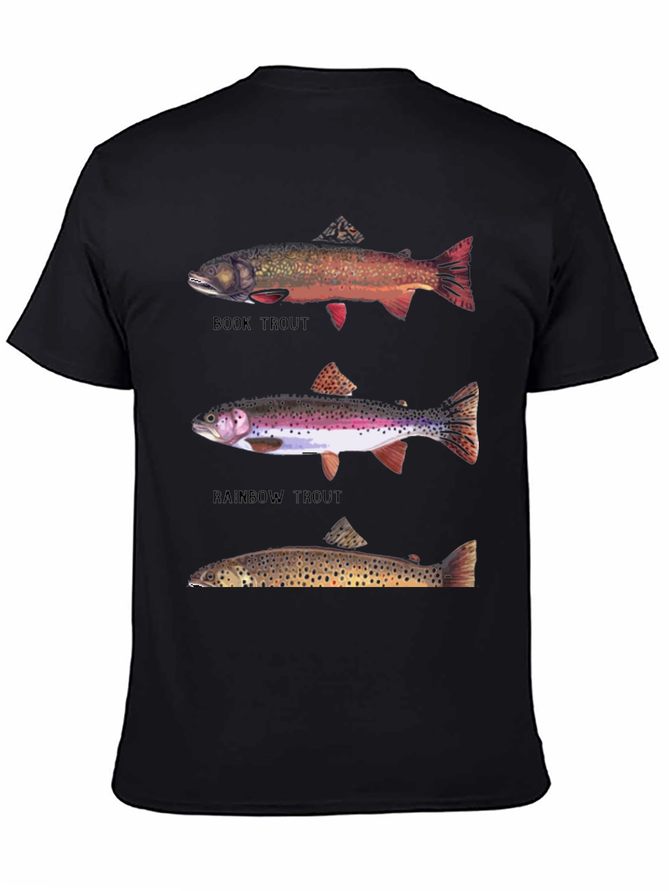 Trout Species Graphic Print T-Shirt