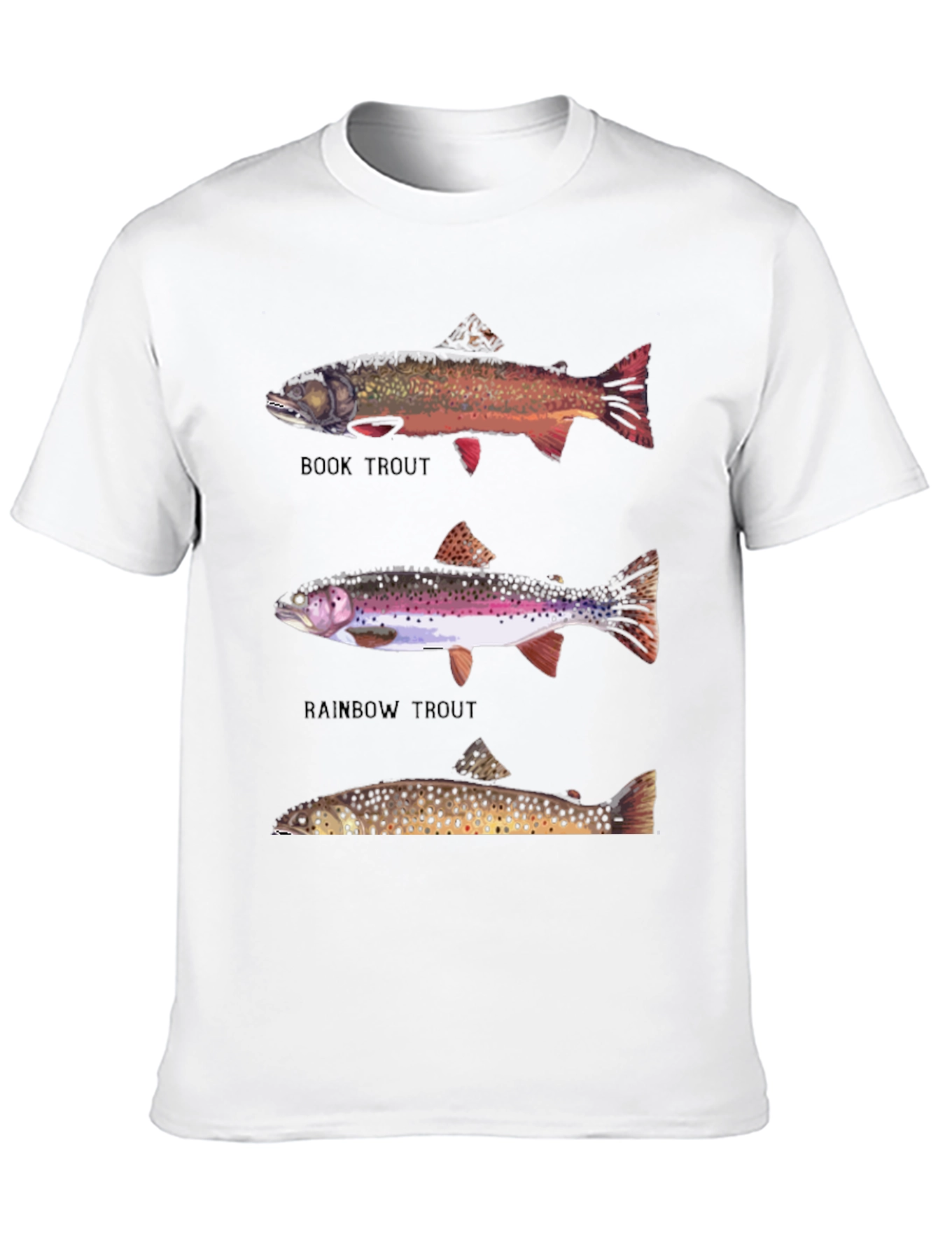 Trout Species Graphic Print T-Shirt
