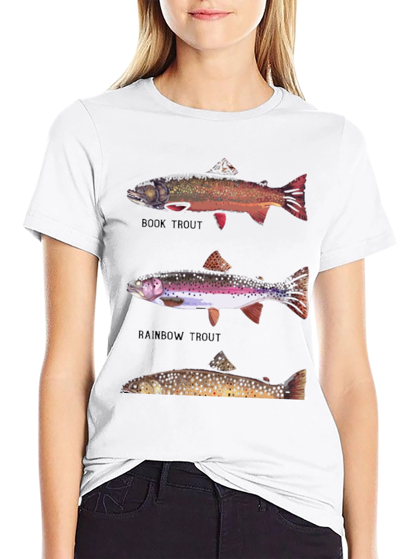 Trout Species Graphic Print T-Shirt