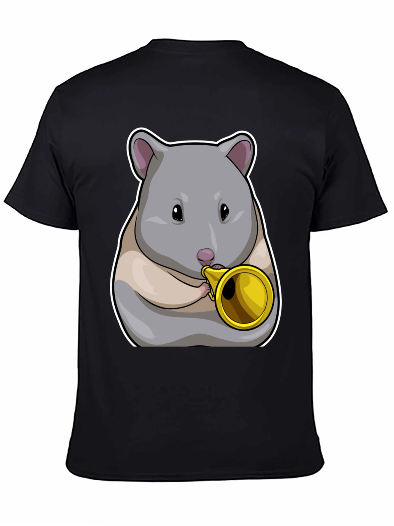Hamster Trumpet T-Shirt - Musical Animal Tee