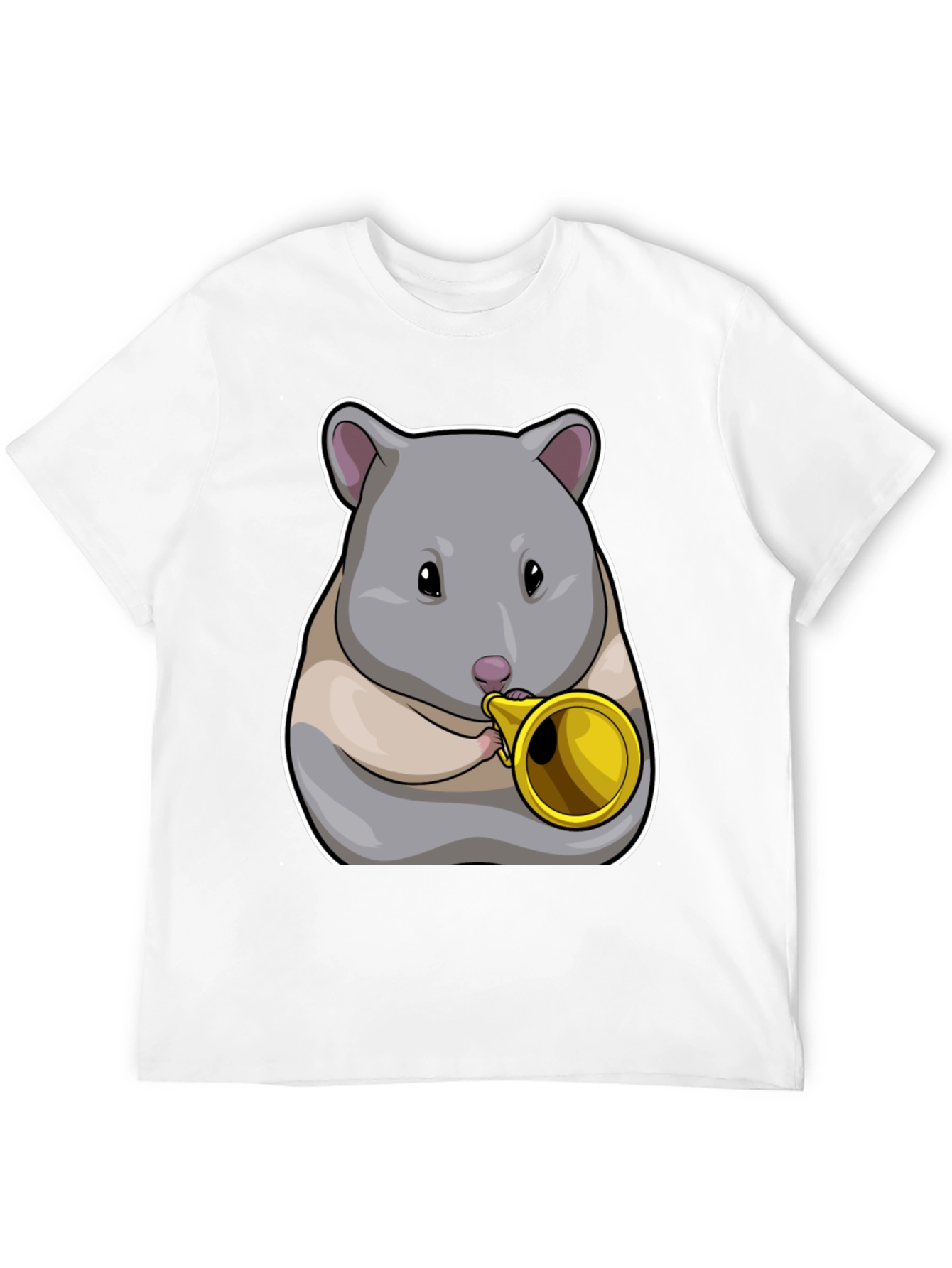 Hamster Trumpet T-Shirt - Musical Animal Tee