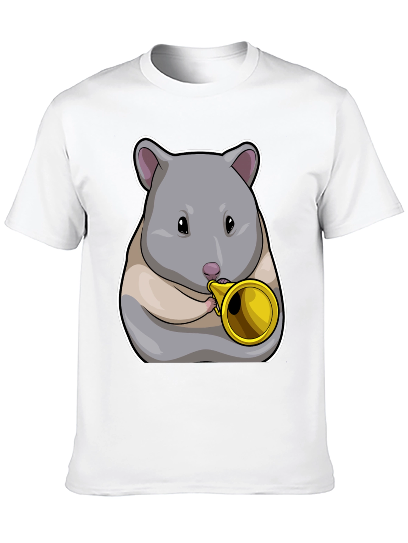 Hamster Trumpet T-Shirt - Musical Animal Tee