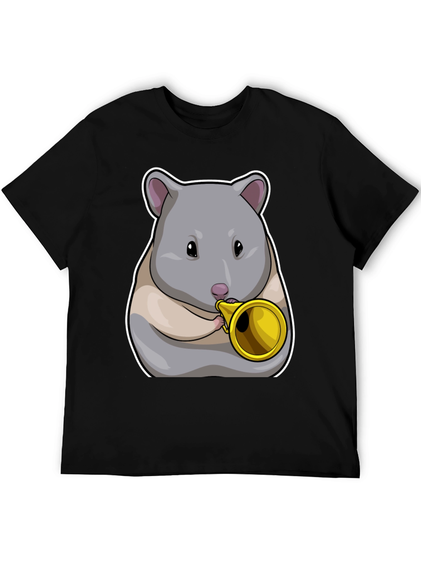 Hamster Trumpet T-Shirt - Musical Animal Tee