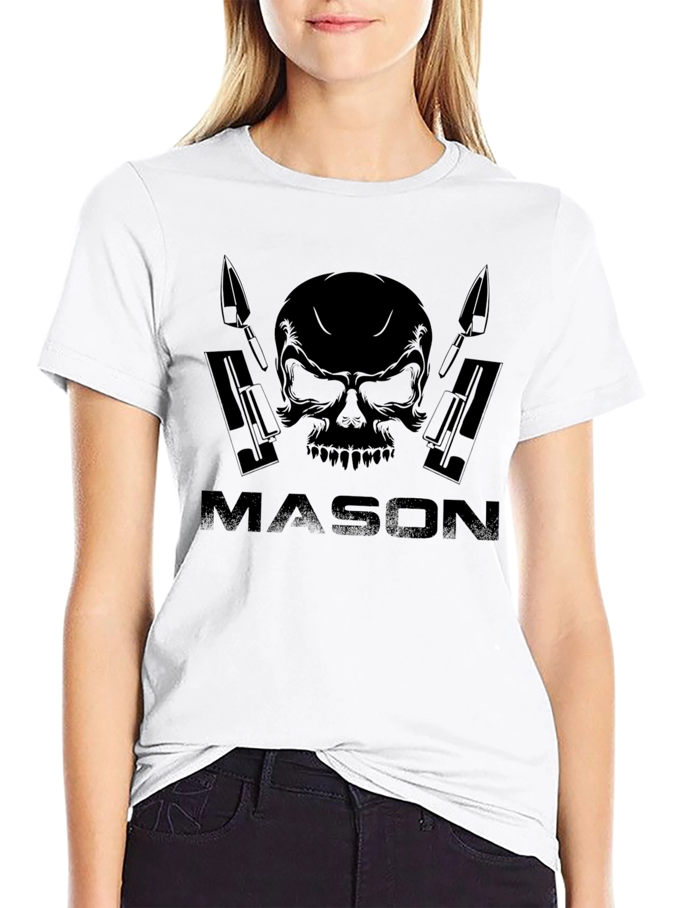 Mason Skull T-Shirt - Dark Humor Apparel