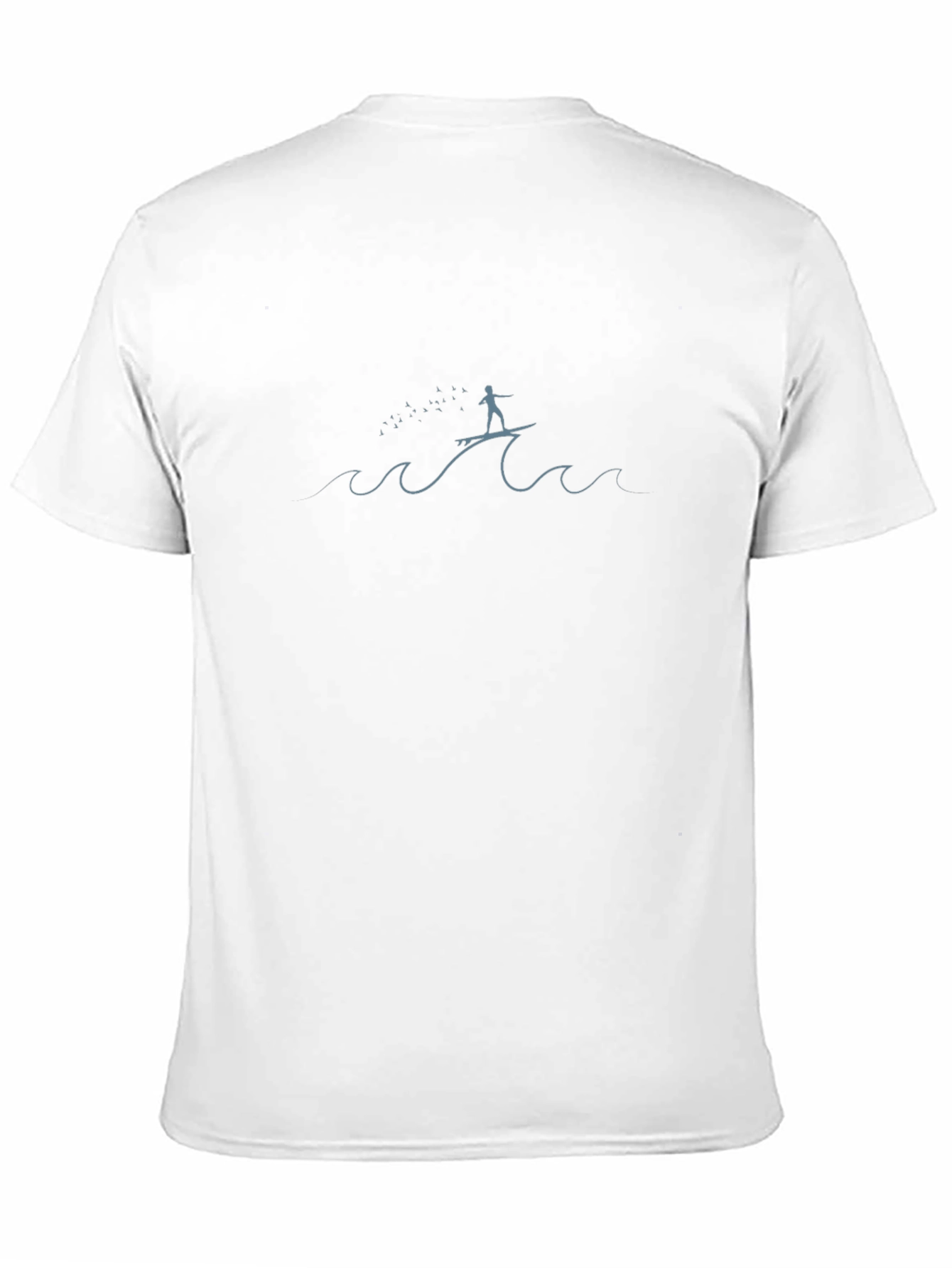 Surfer Wave Graphic Black Tee