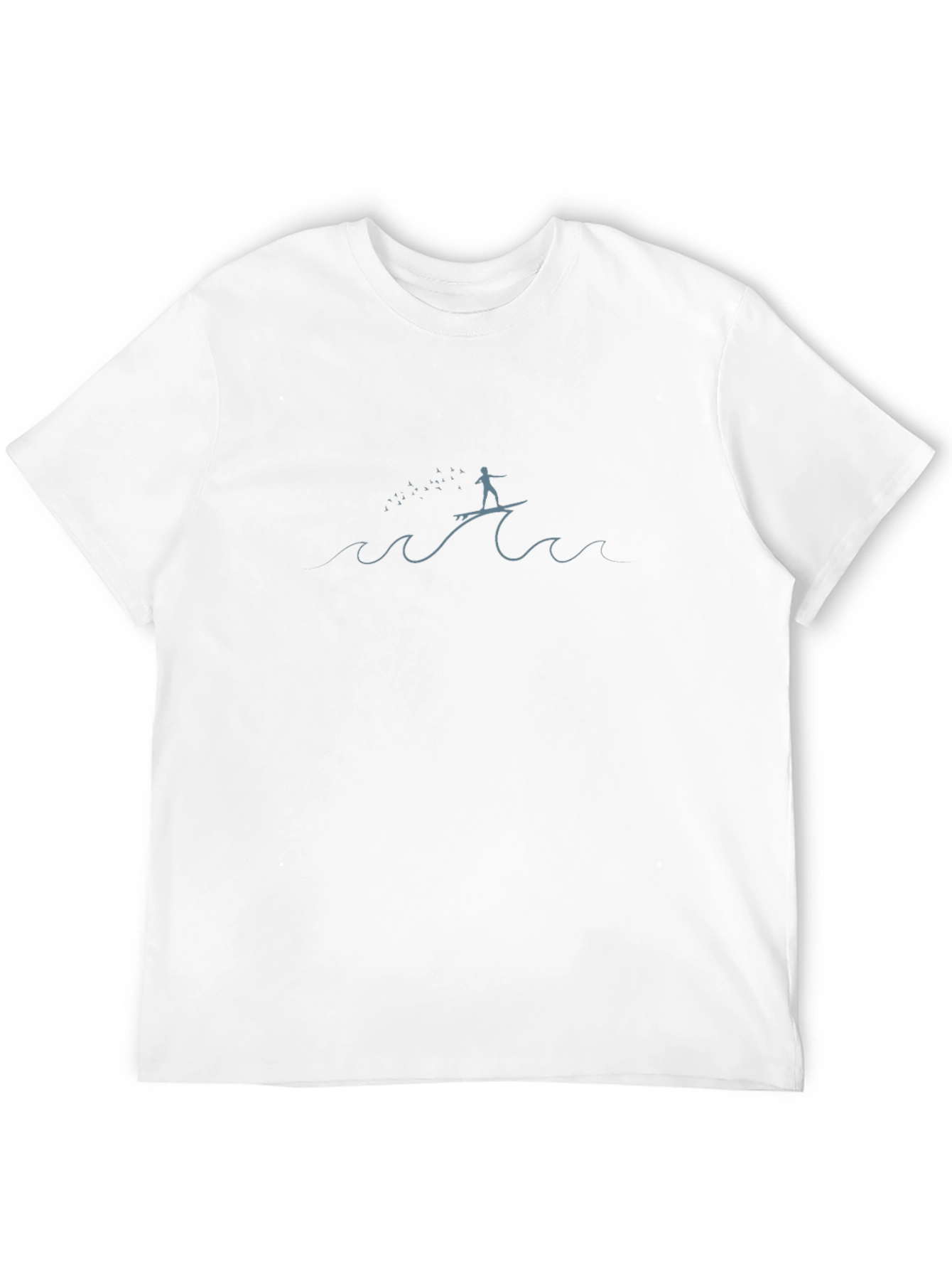 Surfer Wave Graphic Black Tee