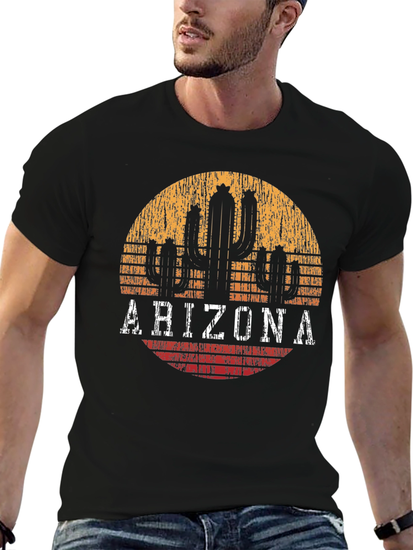 Arizona Cactus Graphic Tee - Desert State Pride