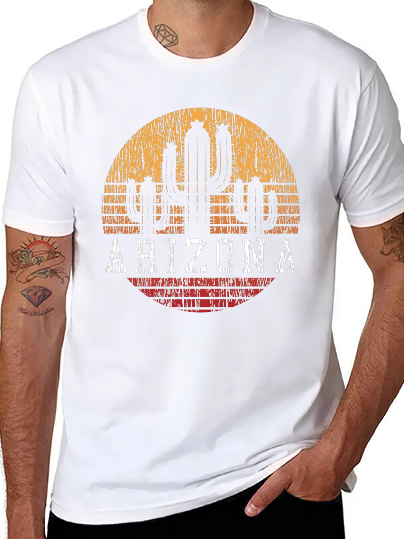 Arizona Cactus Graphic Tee - Desert State Pride