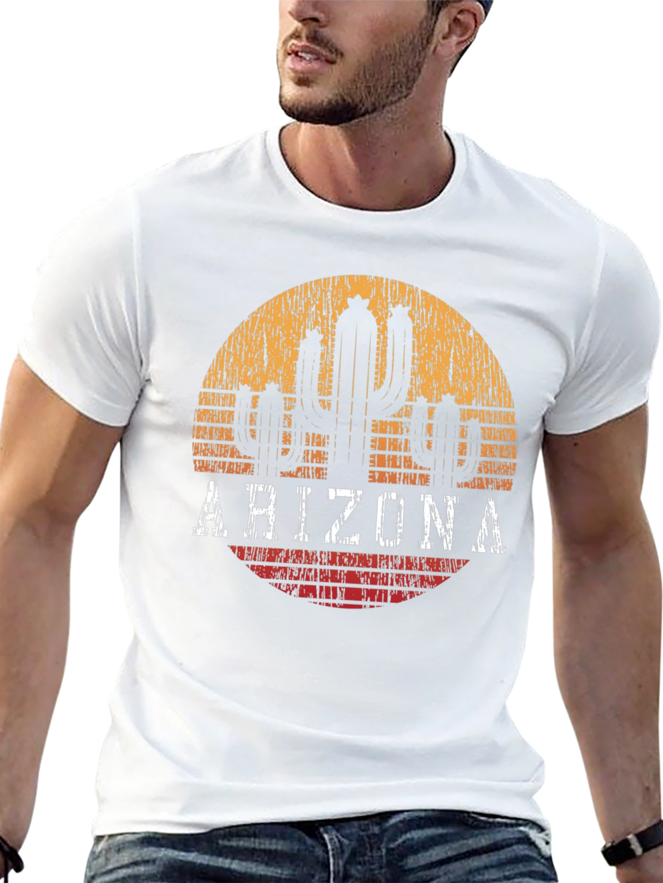 Arizona Cactus Graphic Tee - Desert State Pride