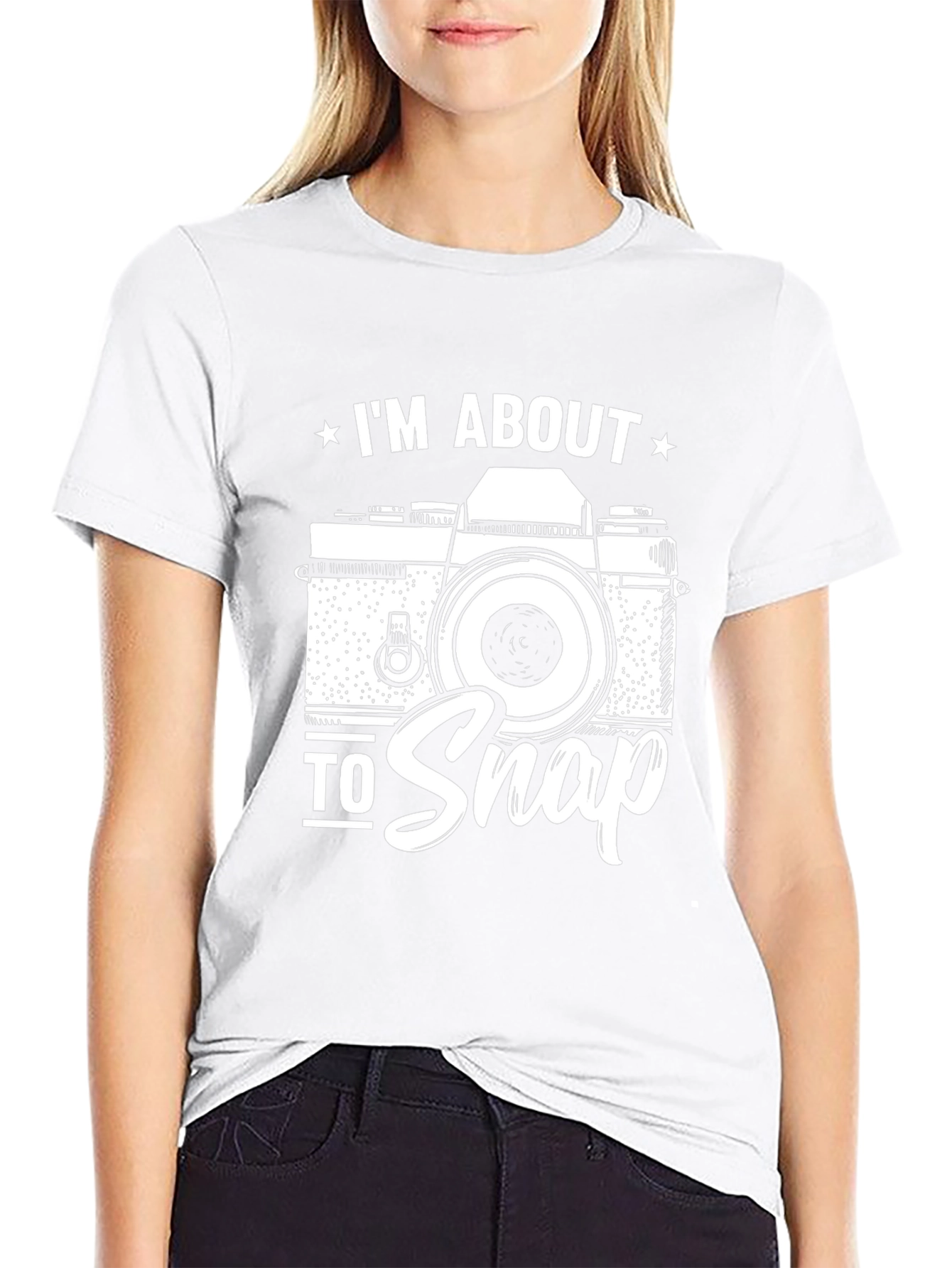 Im About to Snap Camera Graphic T-Shirt