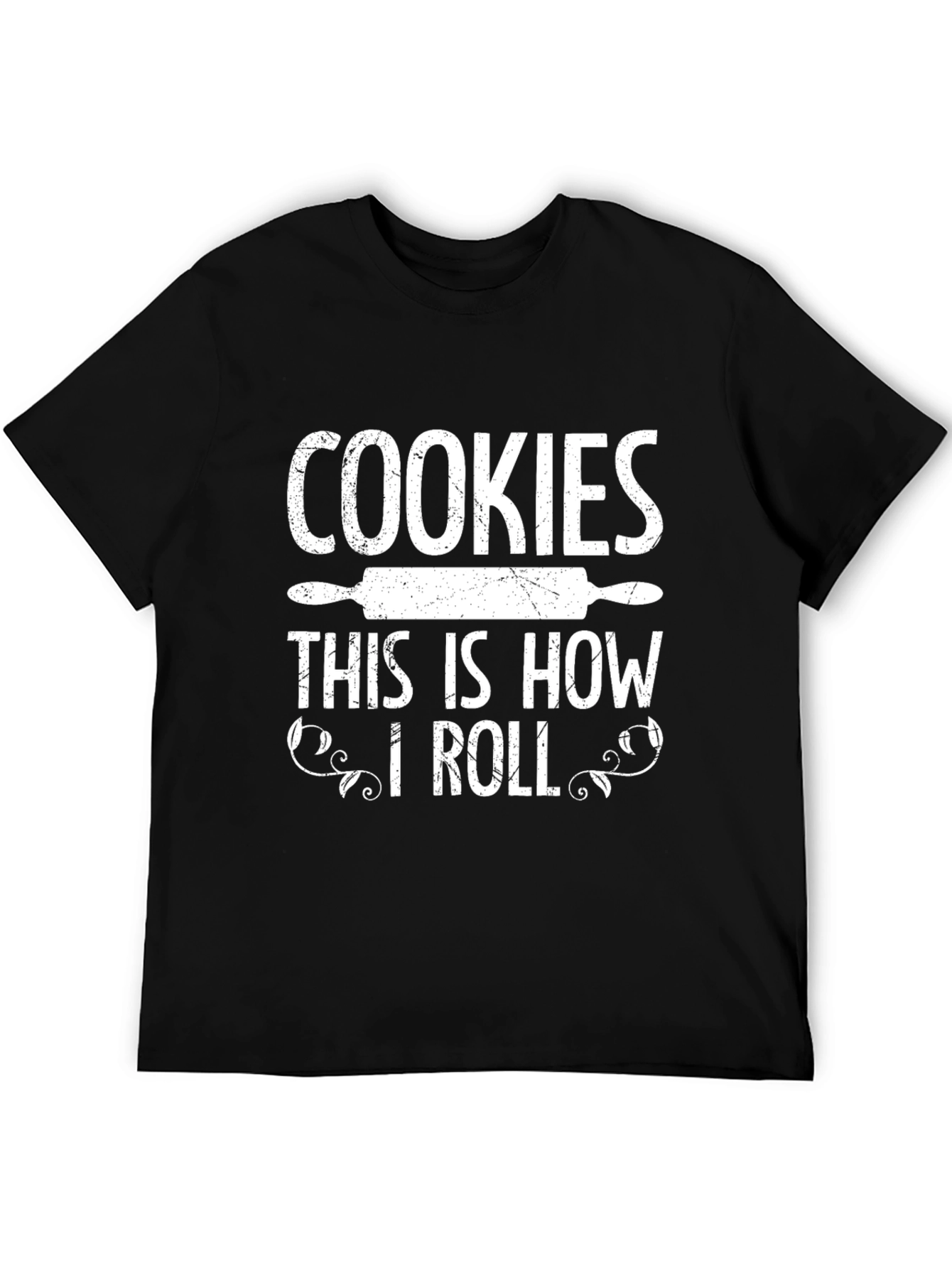 Cookies This is How I Roll Black T-Shirt
