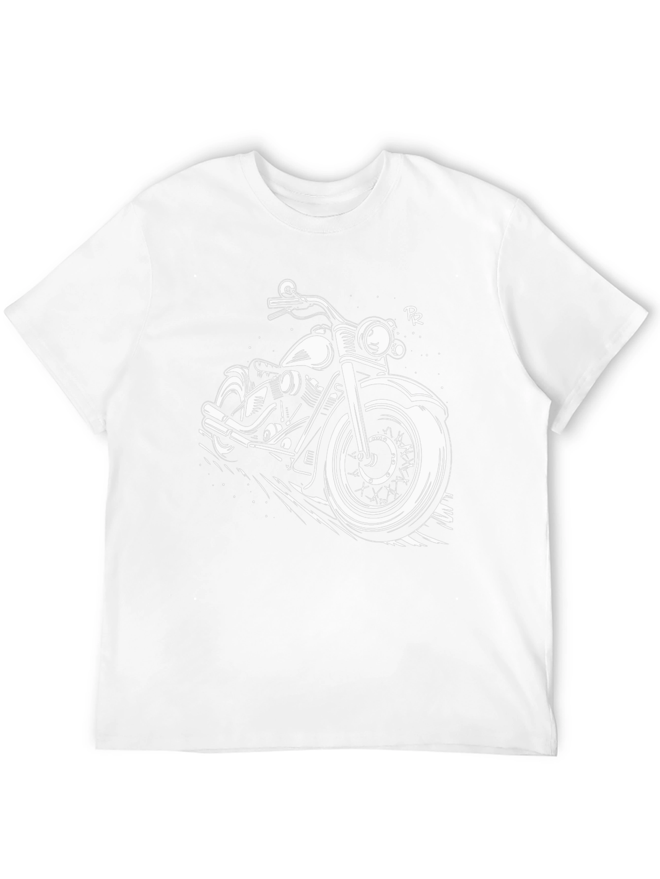 Black Motorcycle Graphic T-Shirt