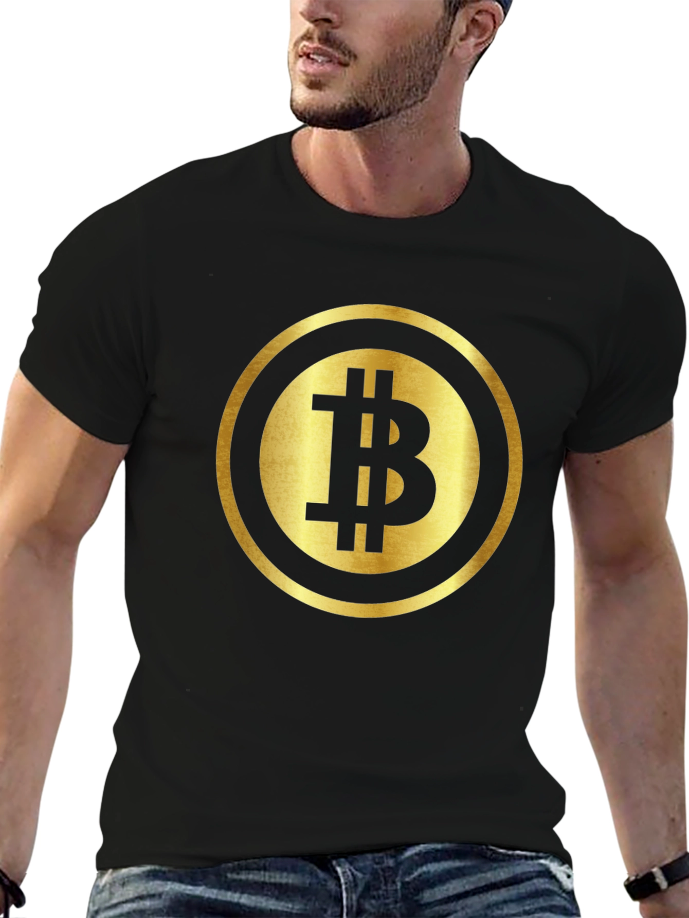 Bitcoin Logo Black T-Shirt