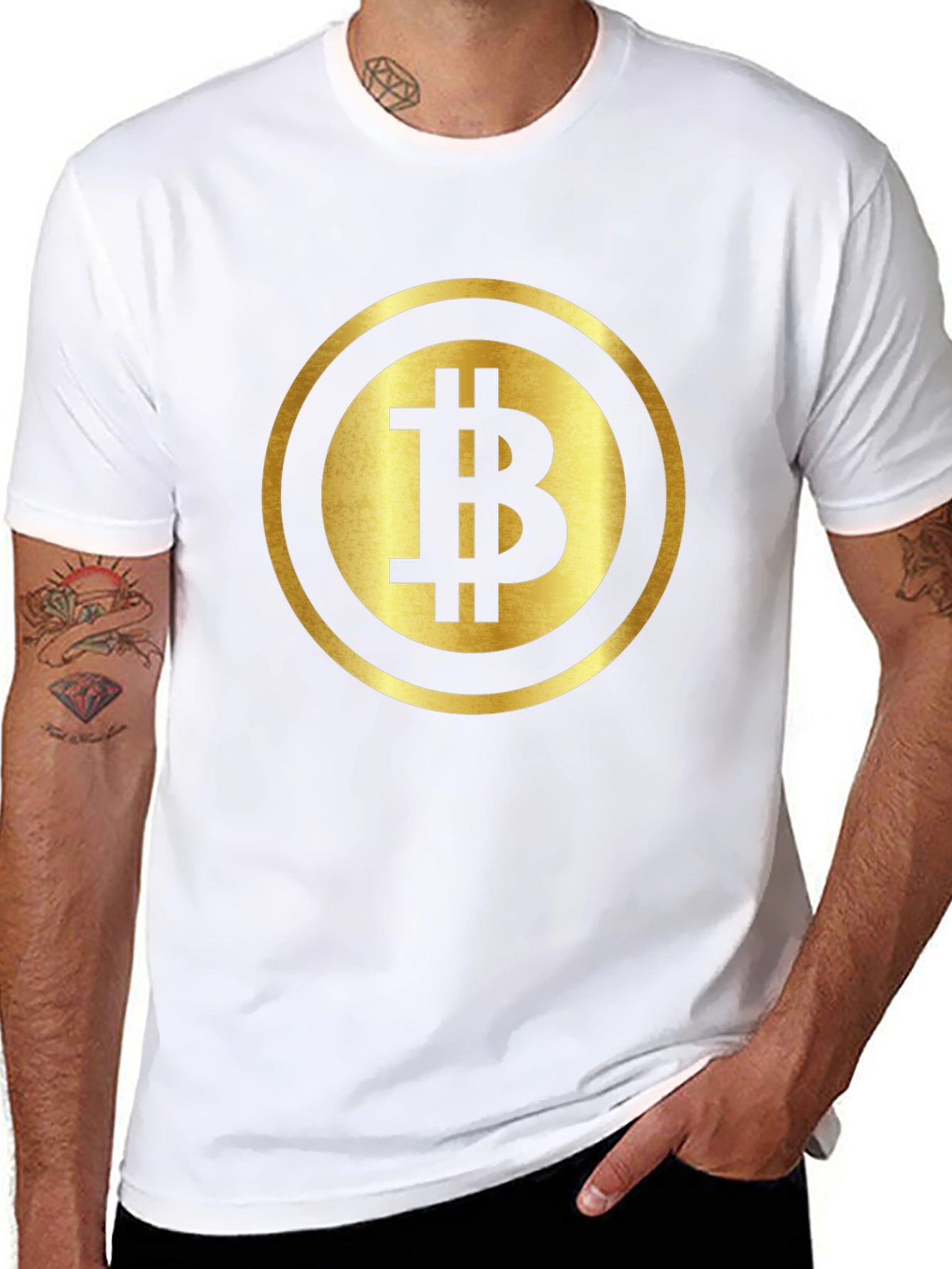 Bitcoin Logo Black T-Shirt