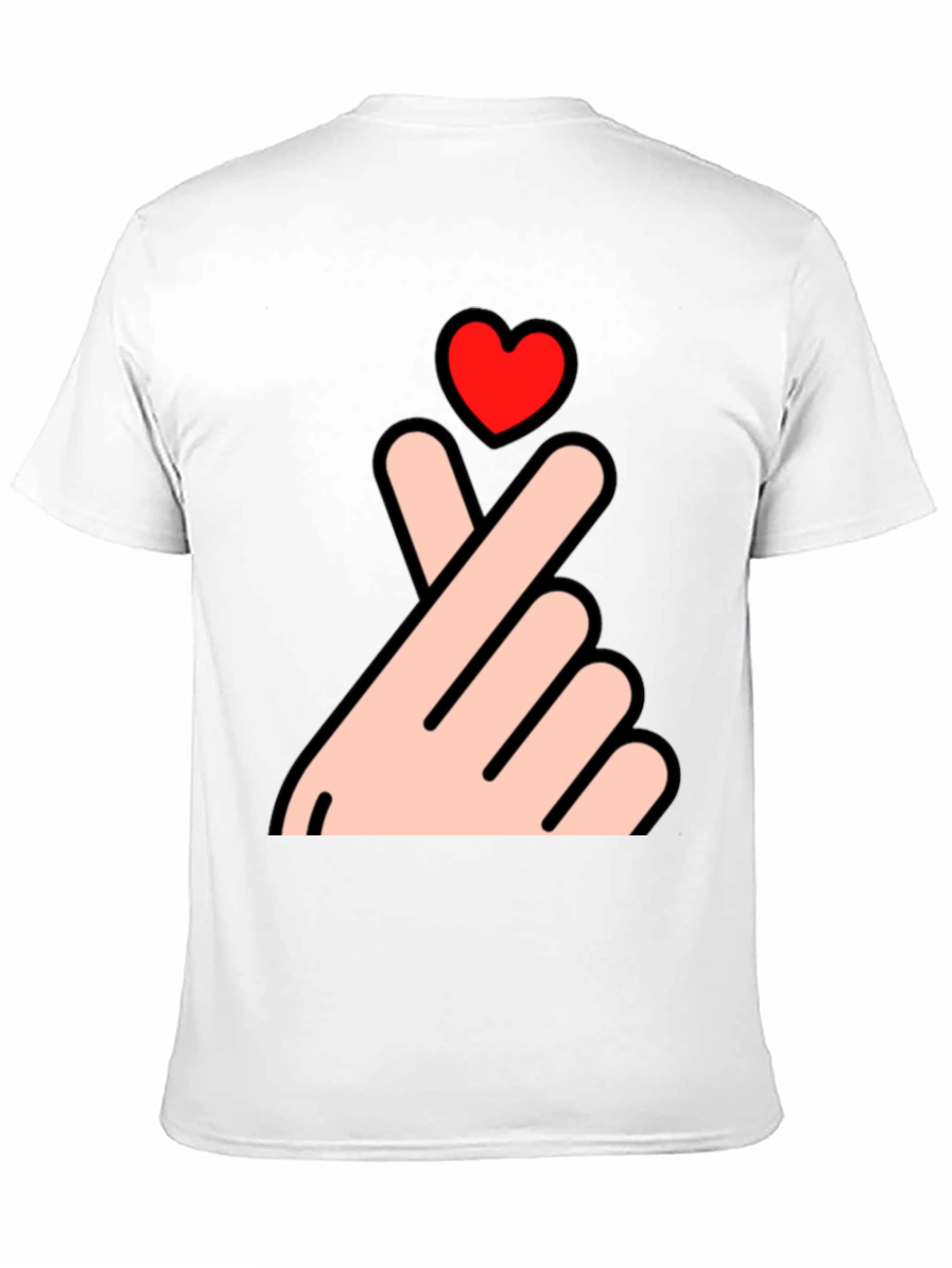 Finger Heart T-Shirt - Korean Love Sign Tee