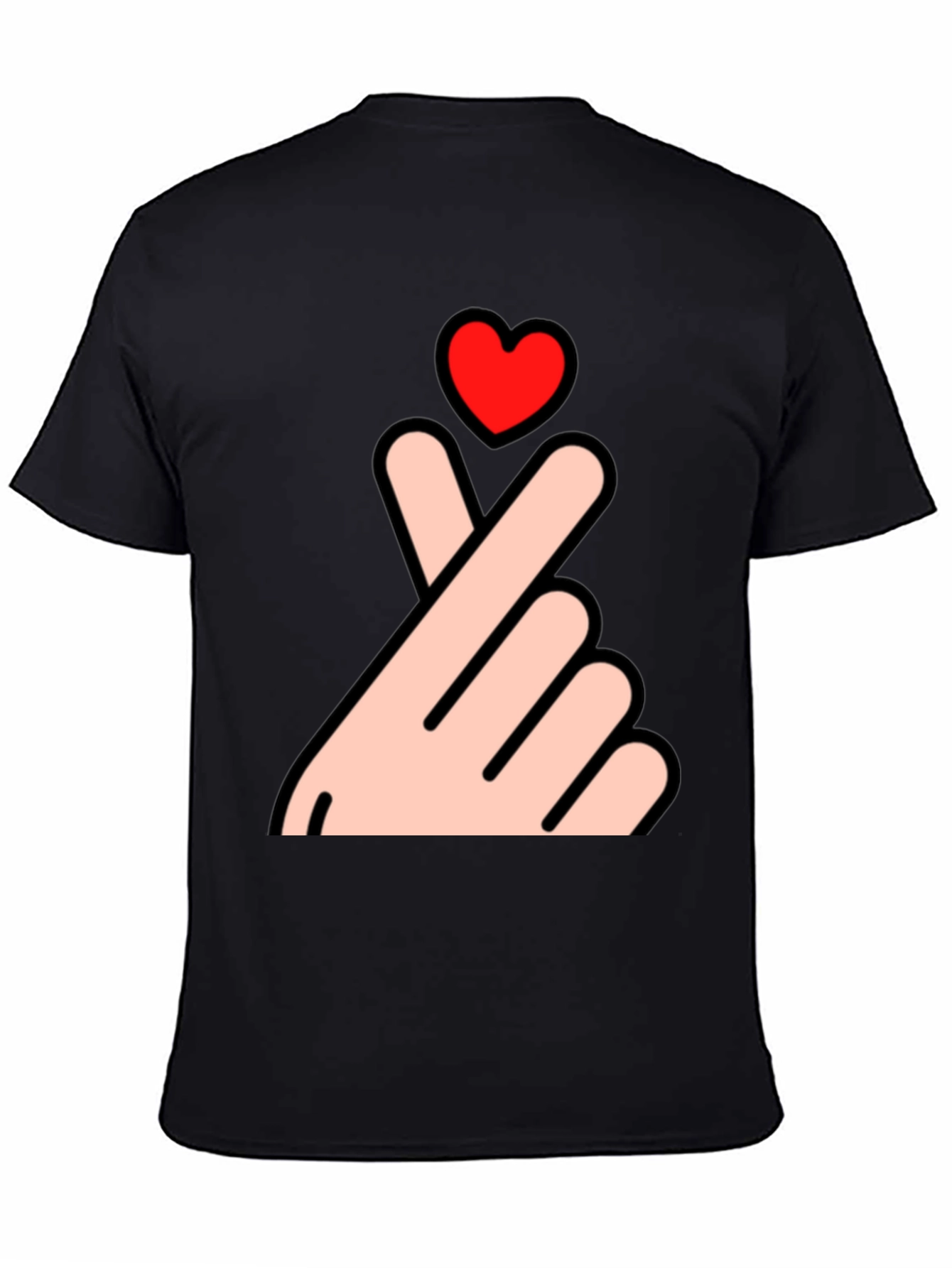 Finger Heart T-Shirt - Korean Love Sign Tee