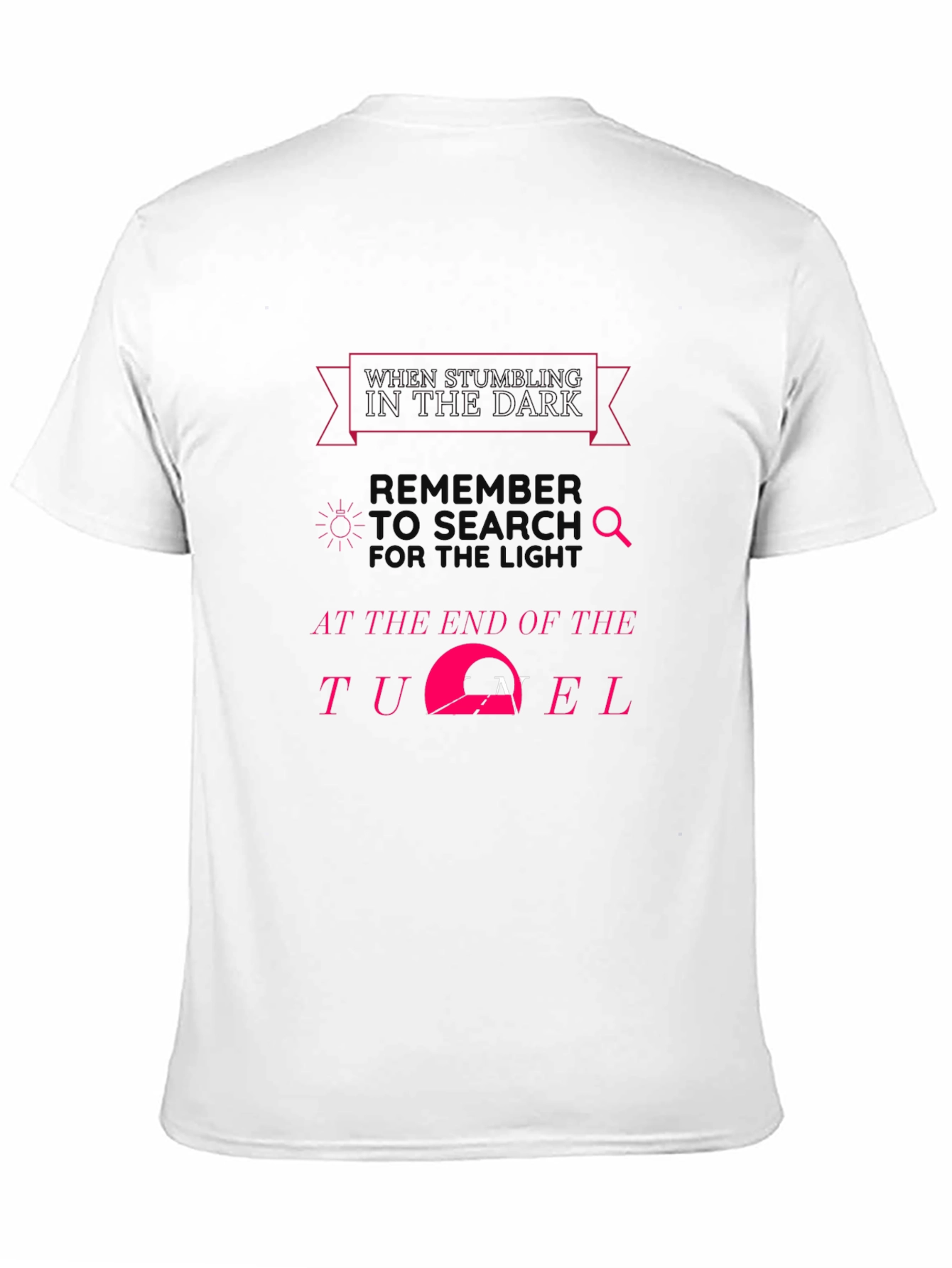 Inspirational Dark Tunnel Black T-Shirt