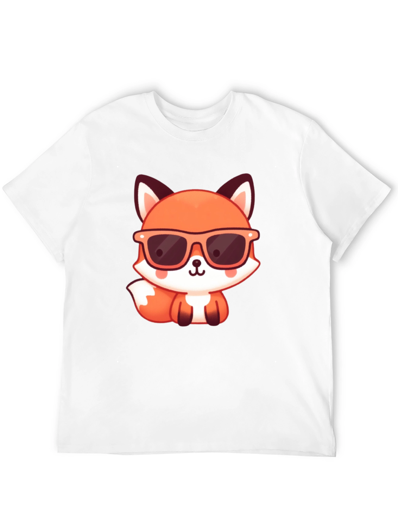 Cool Fox Graphic Tee - Stylish Black T-Shirt