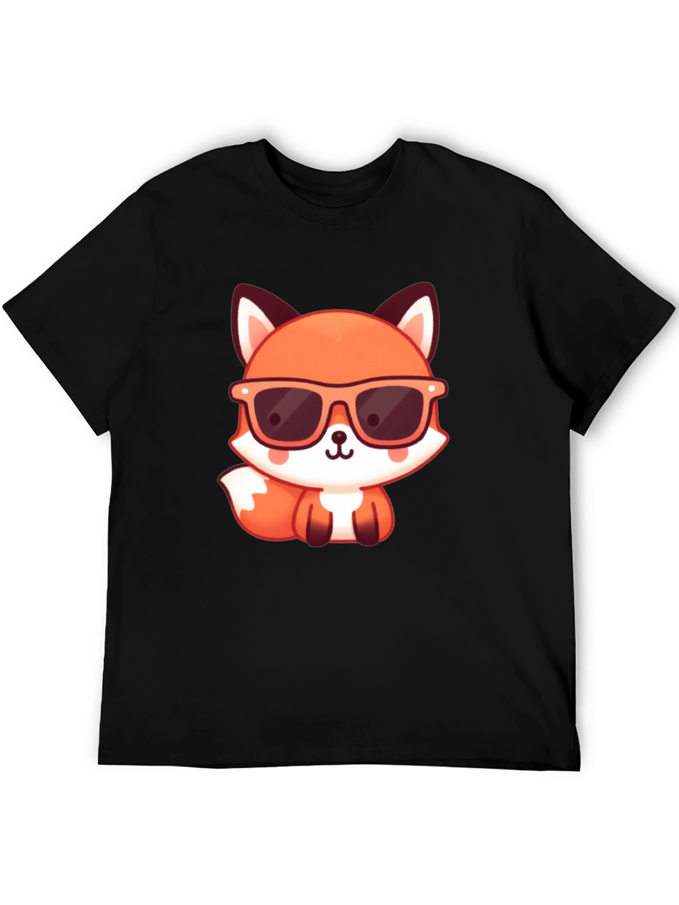 Cool Fox Graphic Tee - Stylish Black T-Shirt