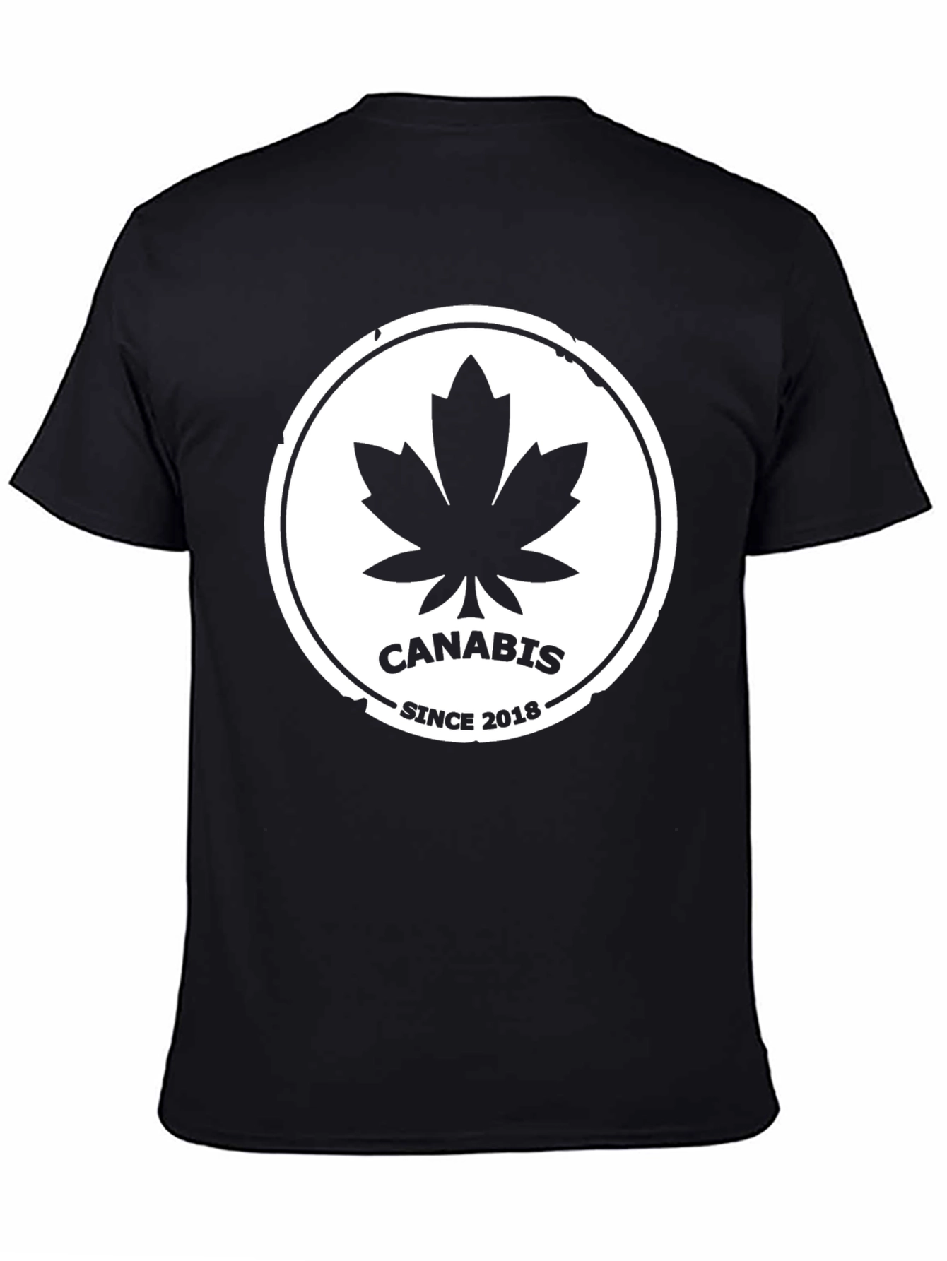 Cannabis Since 2018 Black T-Shirt