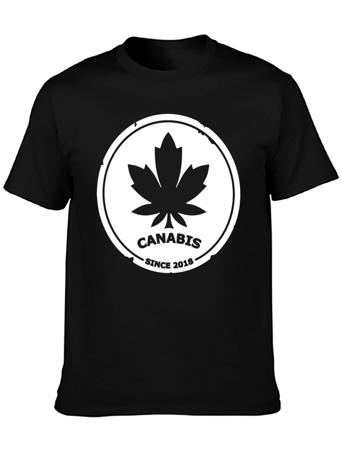 Cannabis Since 2018 Black T-Shirt