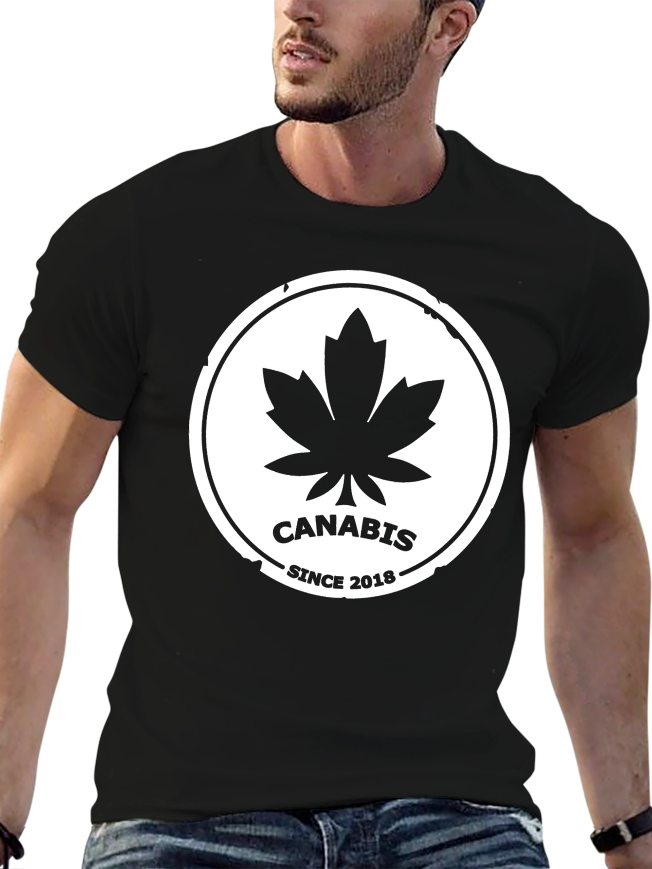 Cannabis Since 2018 Black T-Shirt