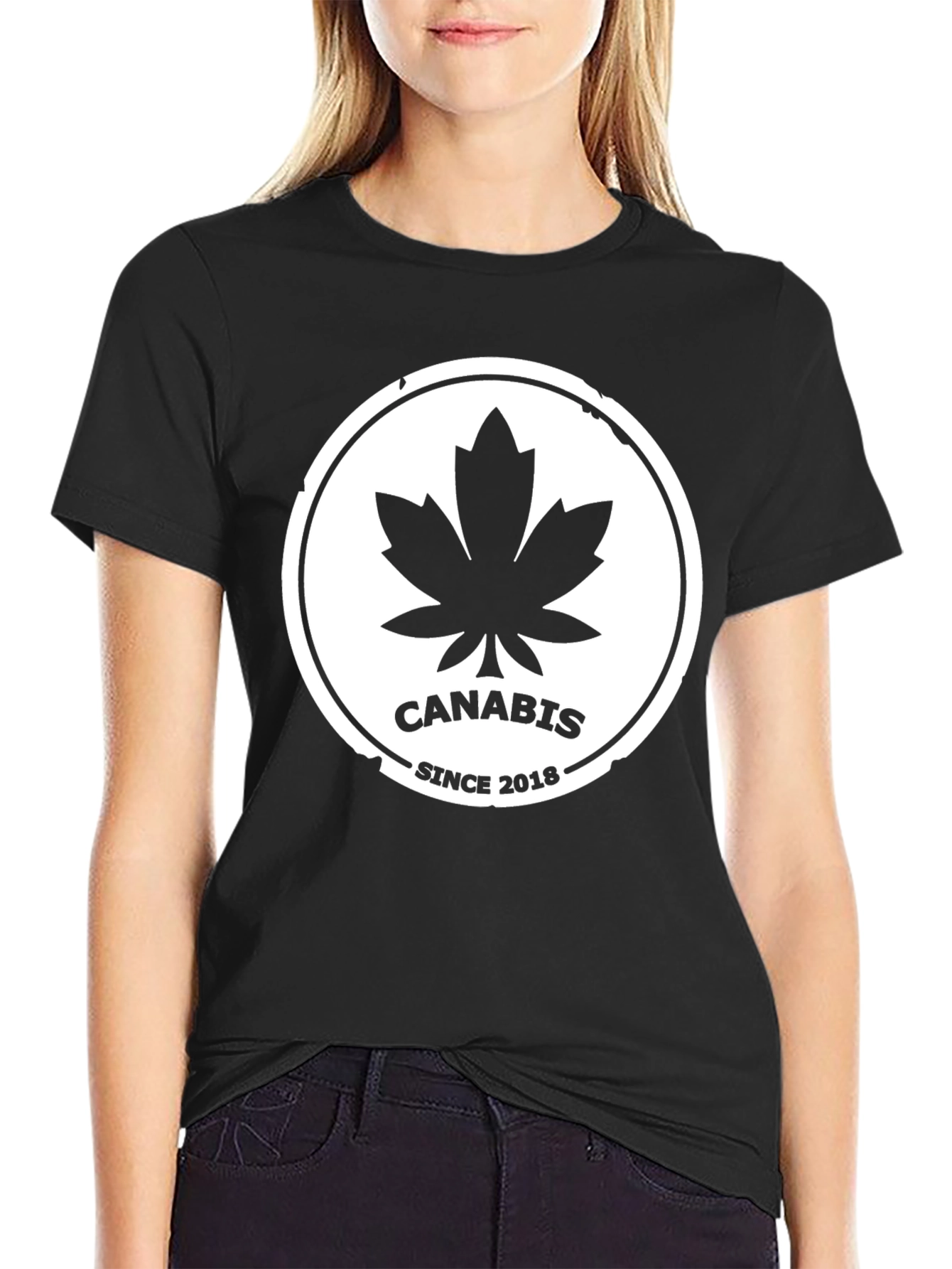 Cannabis Since 2018 Black T-Shirt