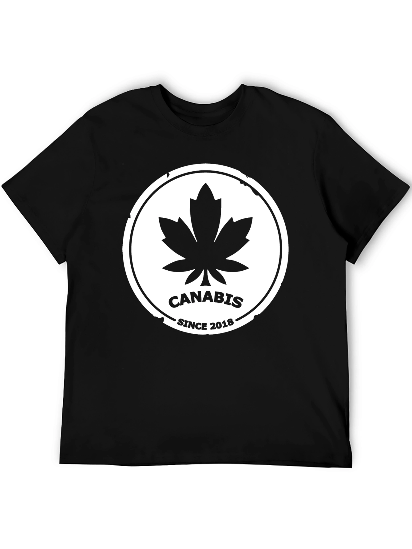 Cannabis Since 2018 Black T-Shirt