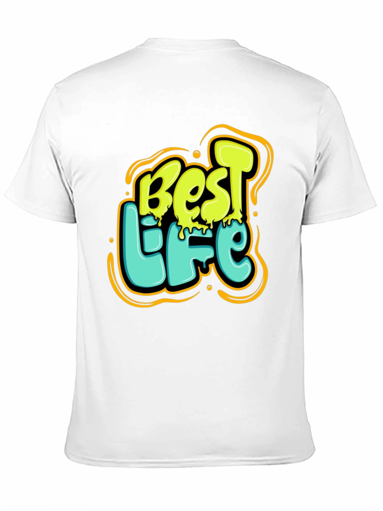 Best Life Graphic Print Black T-Shirt