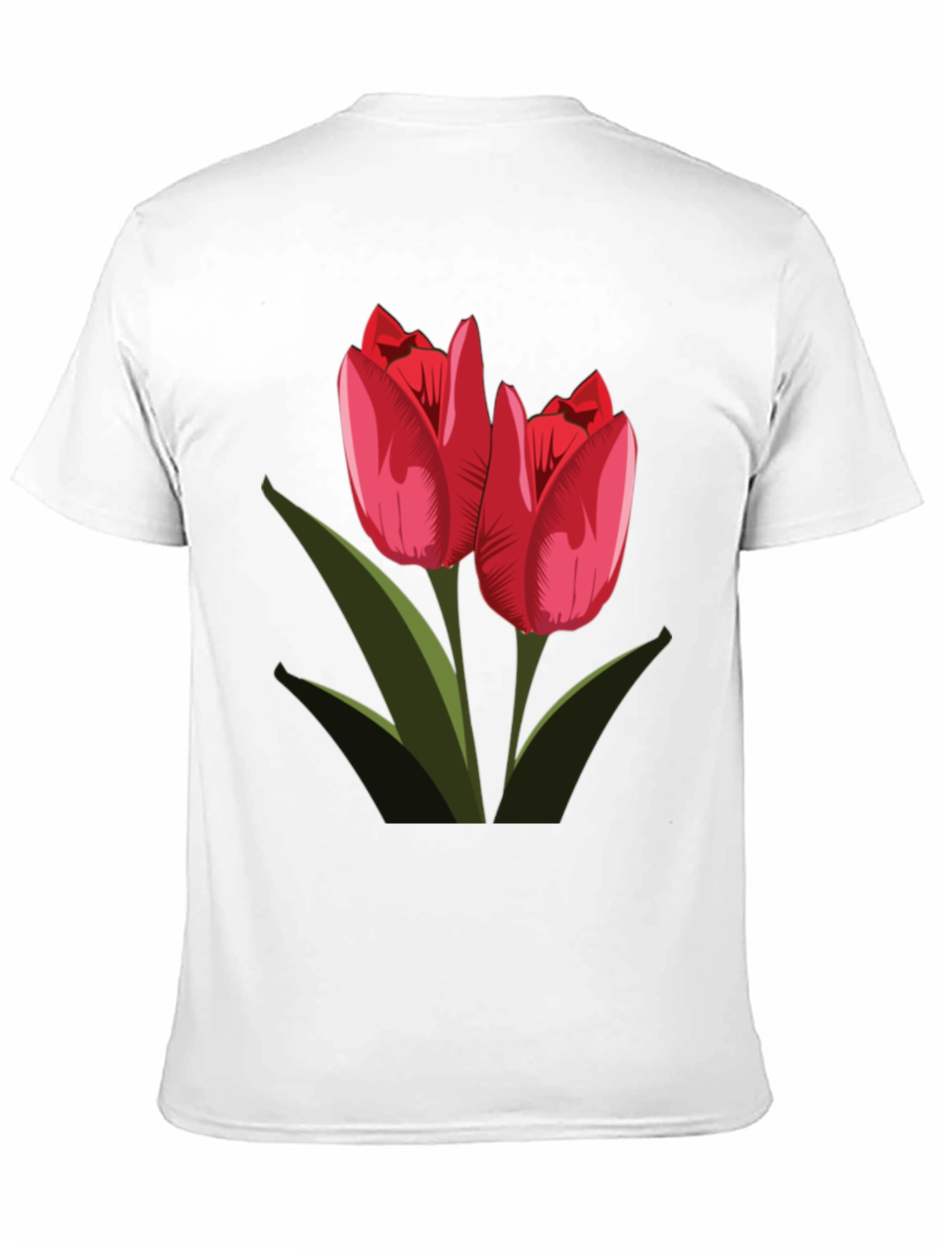 Tulip Graphic Black T-Shirt