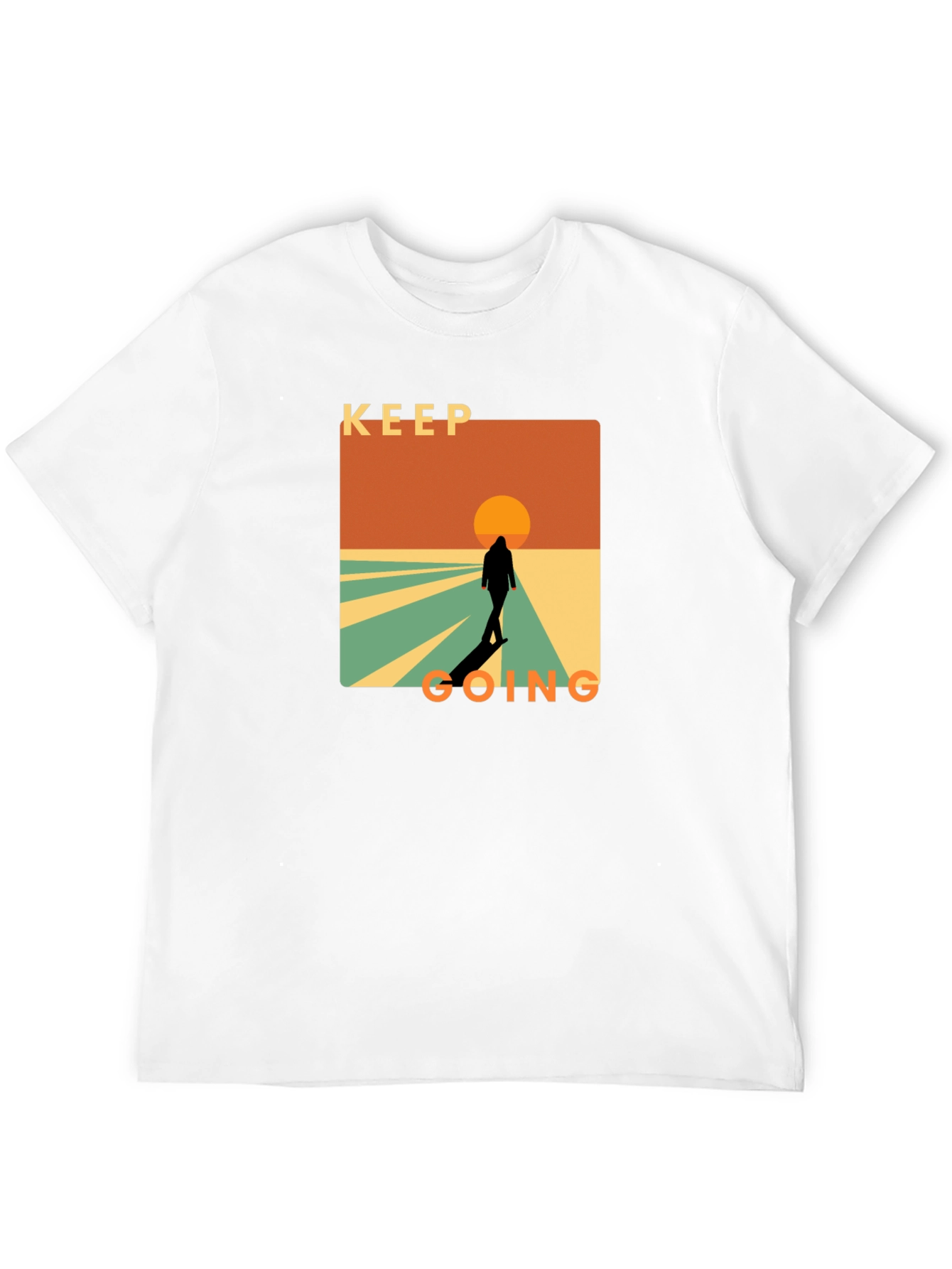 Keep Going Graphic T-Shirt - Motivational Design