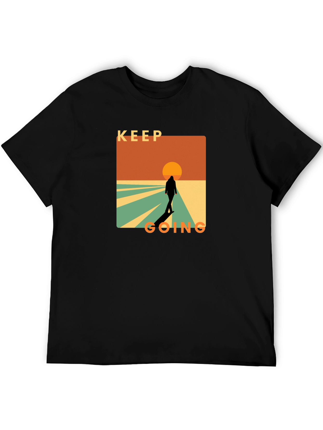 Keep Going Graphic T-Shirt - Motivational Design