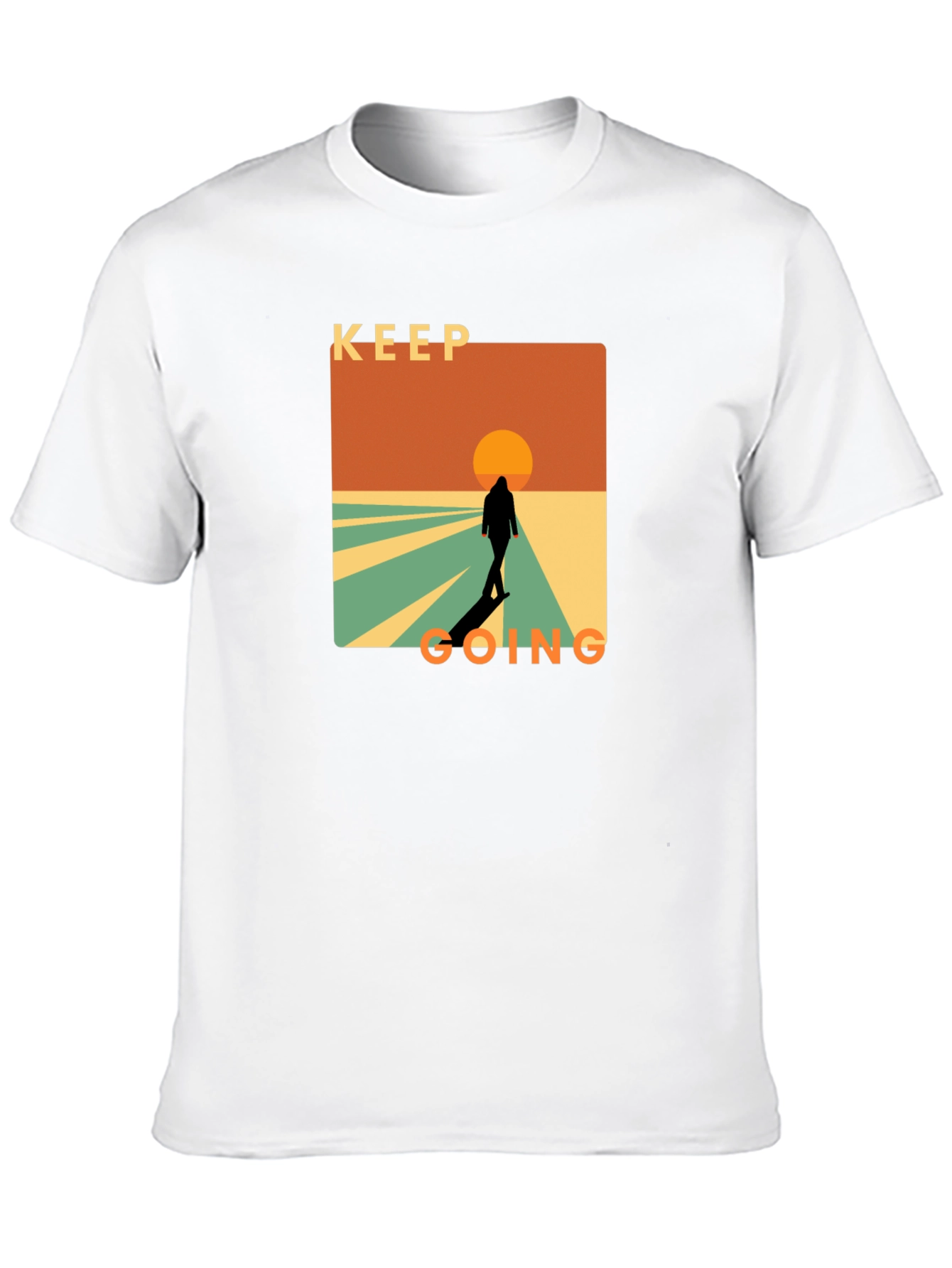 Keep Going Graphic T-Shirt - Motivational Design