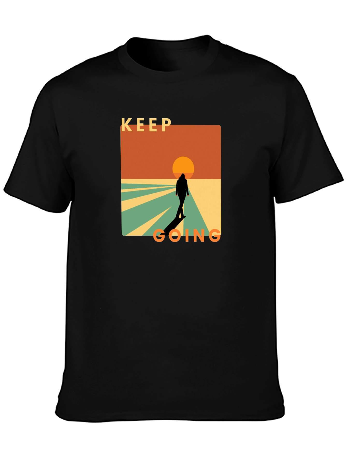 Keep Going Graphic T-Shirt - Motivational Design