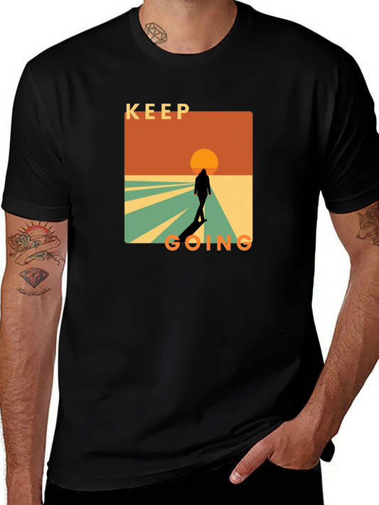 Keep Going Graphic T-Shirt - Motivational Design