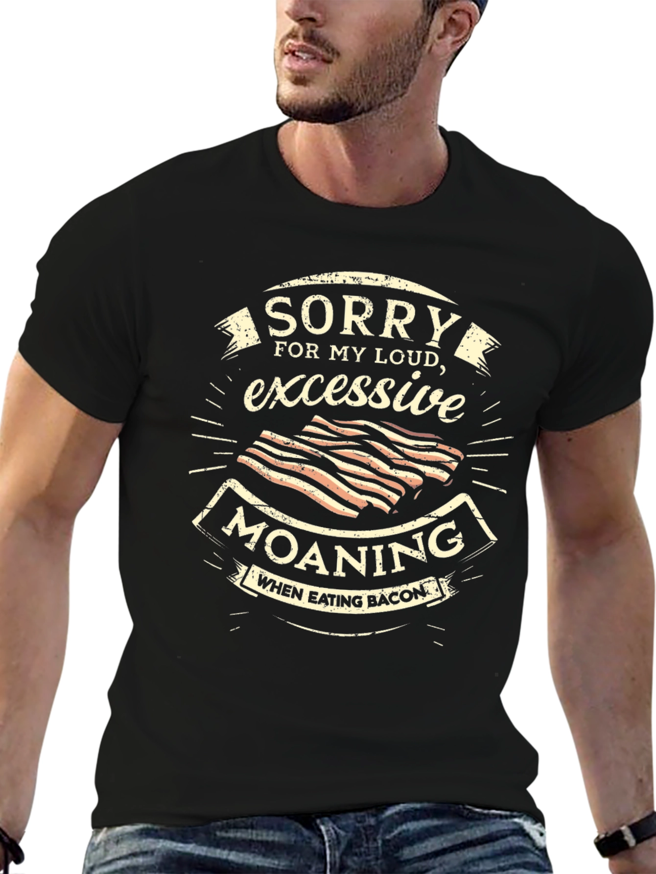 Funny Bacon Lover Graphic T-Shirt