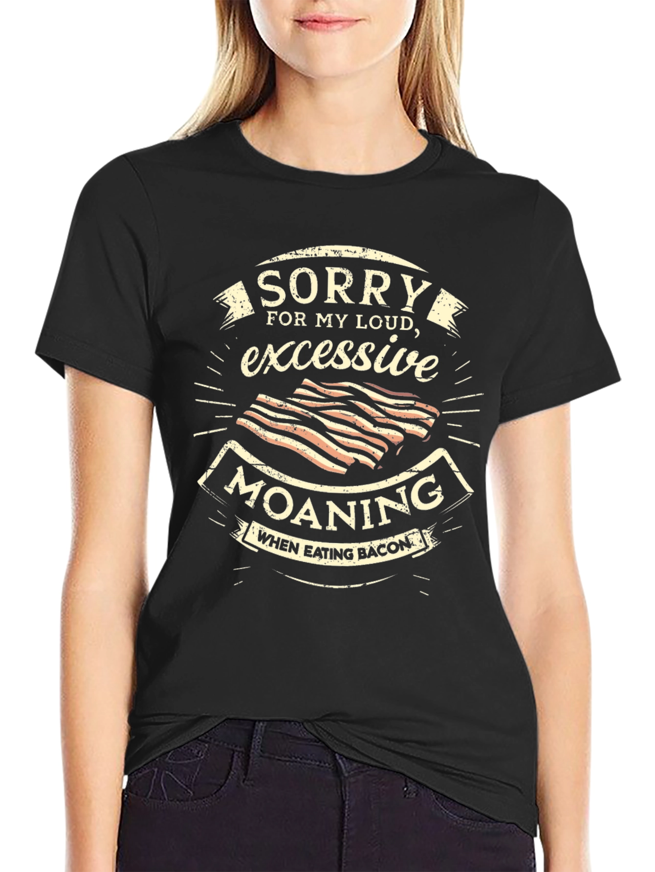 Funny Bacon Lover Graphic T-Shirt